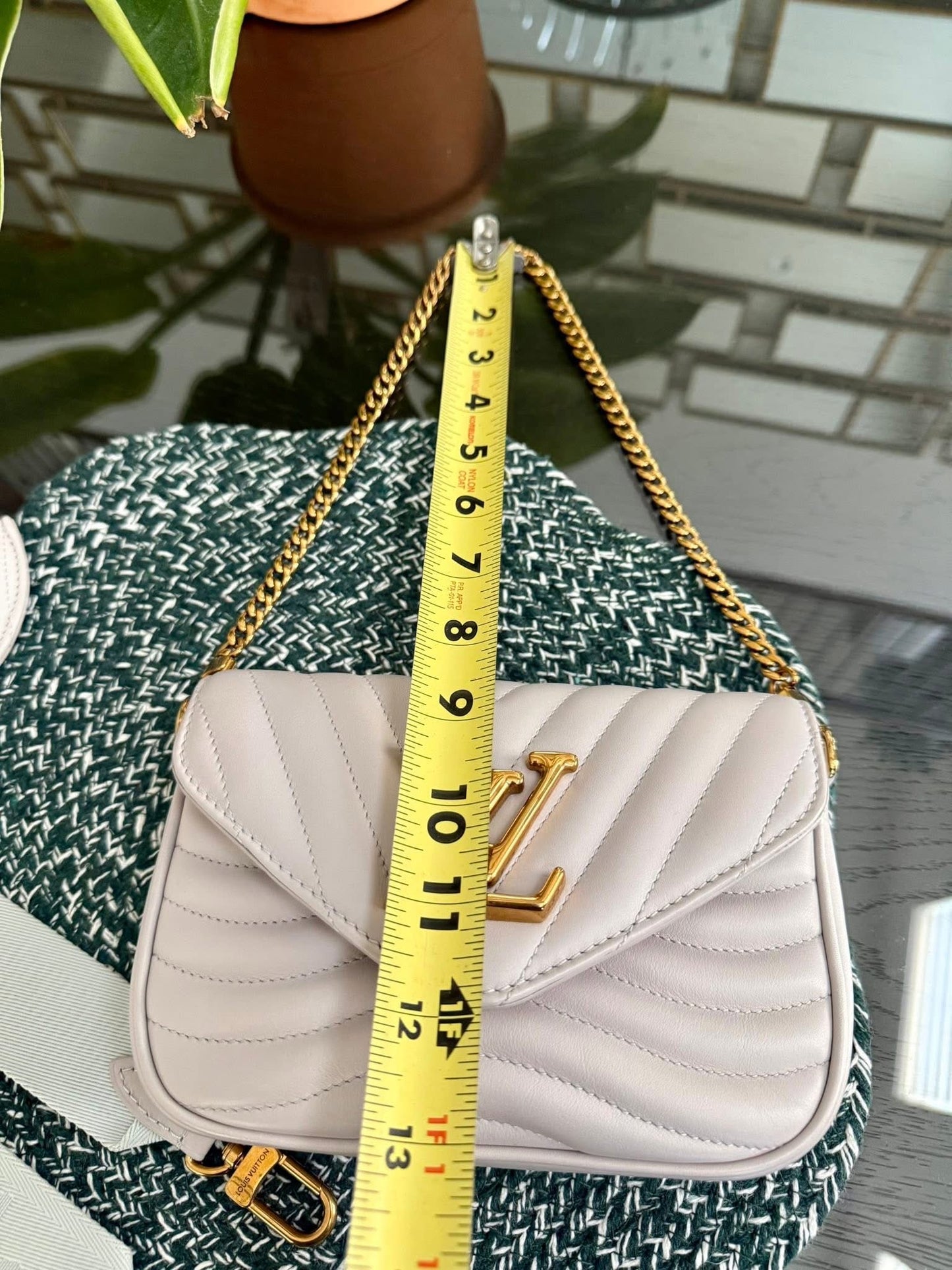 Multi Pochette New Wave in Grey with Box, Dustbag and Paper bag - Microchip