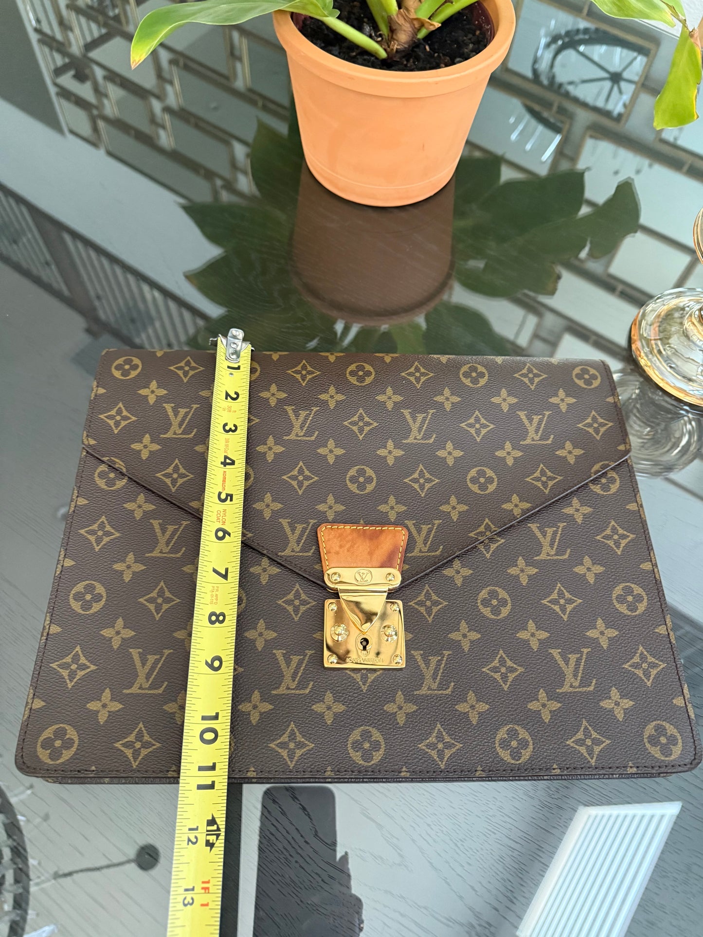 Monogram Porte Document Senateur Bag 🗓️ Year: 1990