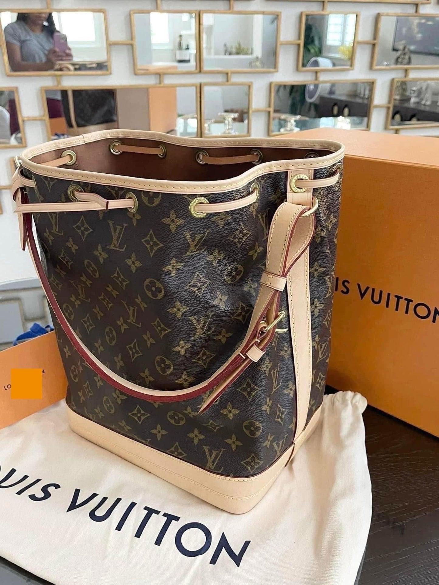 Noe GM Monogram -Brand-new replaced vachetta 💥 with Dustbag and official repair receipt from LV