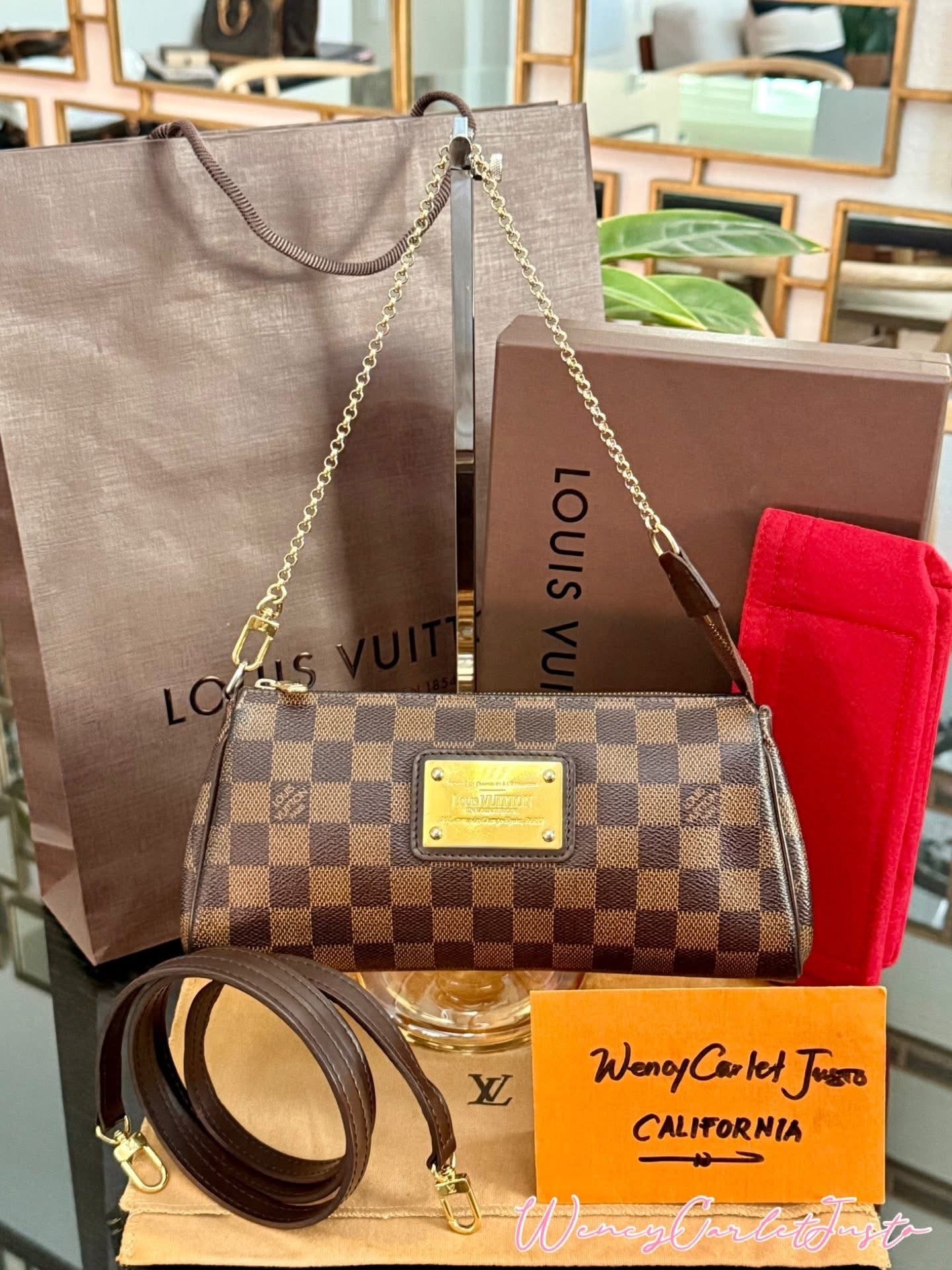 Eva Clutch in DE with Original Strap, Dustbag,Insert Organizer, Box and Paper bag 🗓️ Year: 2011