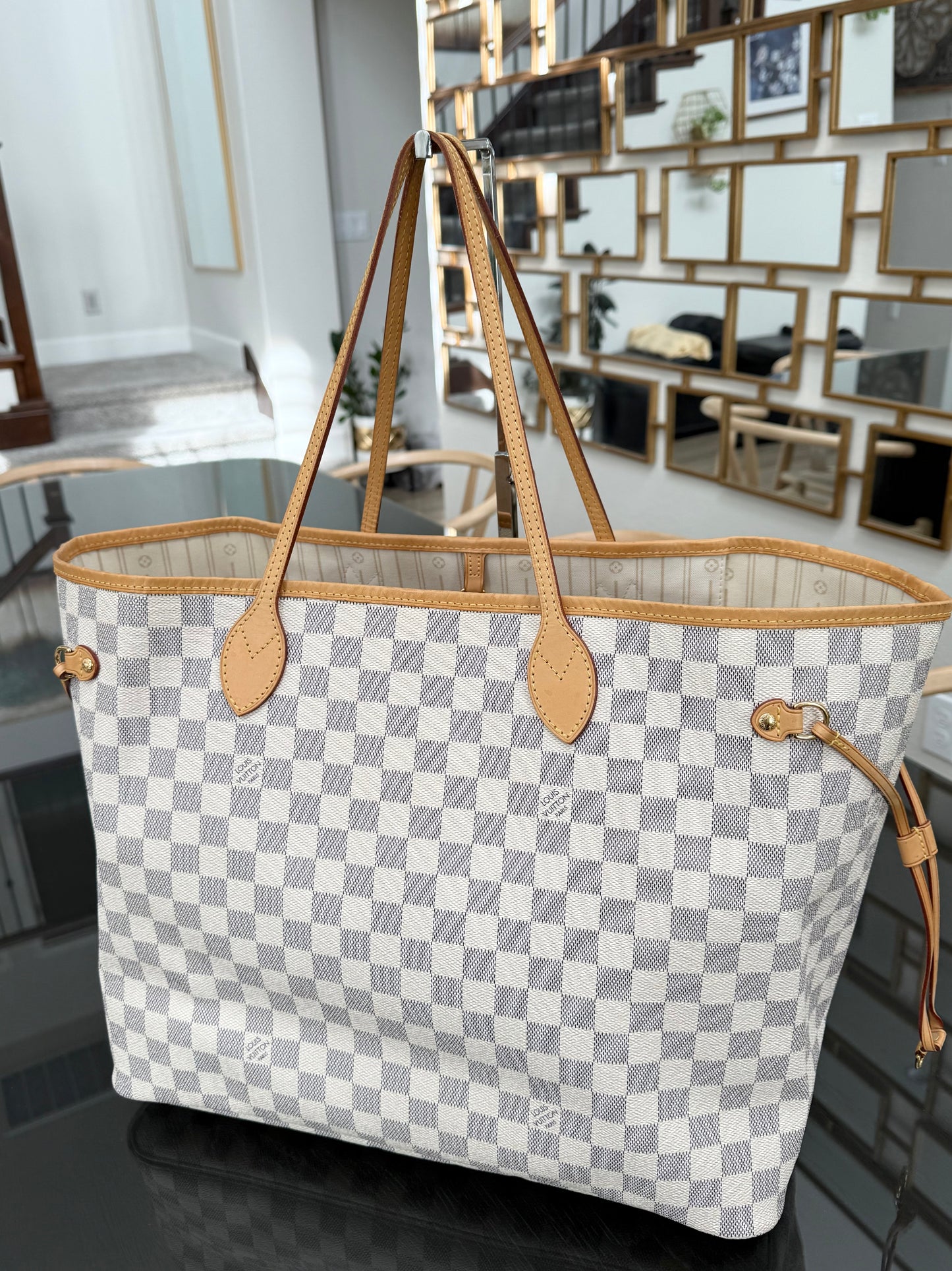 Neverfull GM Azur with Dustbag and Insert Organizer -🗓️ Year: 2012