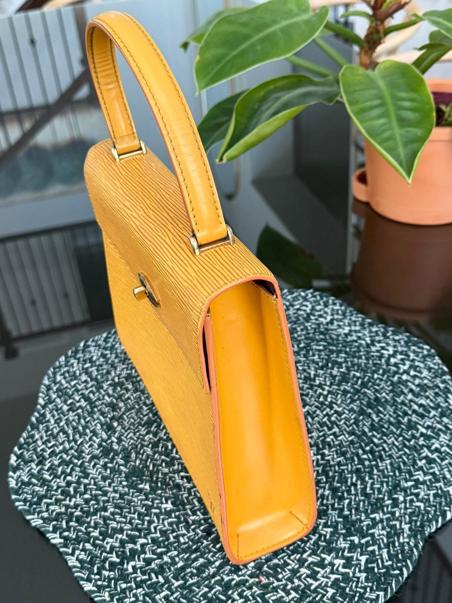Epi Malesherbes Handbag in Tassil Yellow 🗓️ Year: 1995