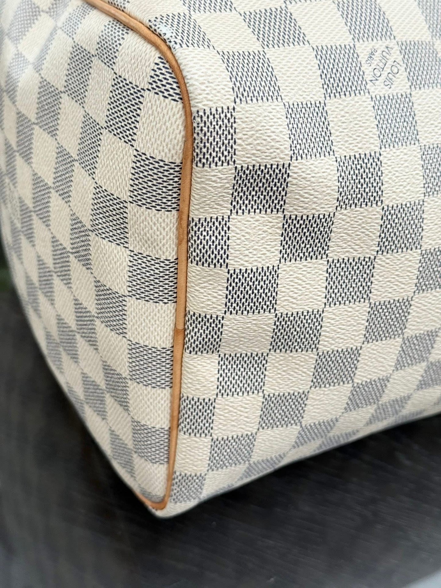 Speedy 30 in Damier Azur with lock 🔐 key, Dustbag and Insert Organizer -🗓️ Year 2012