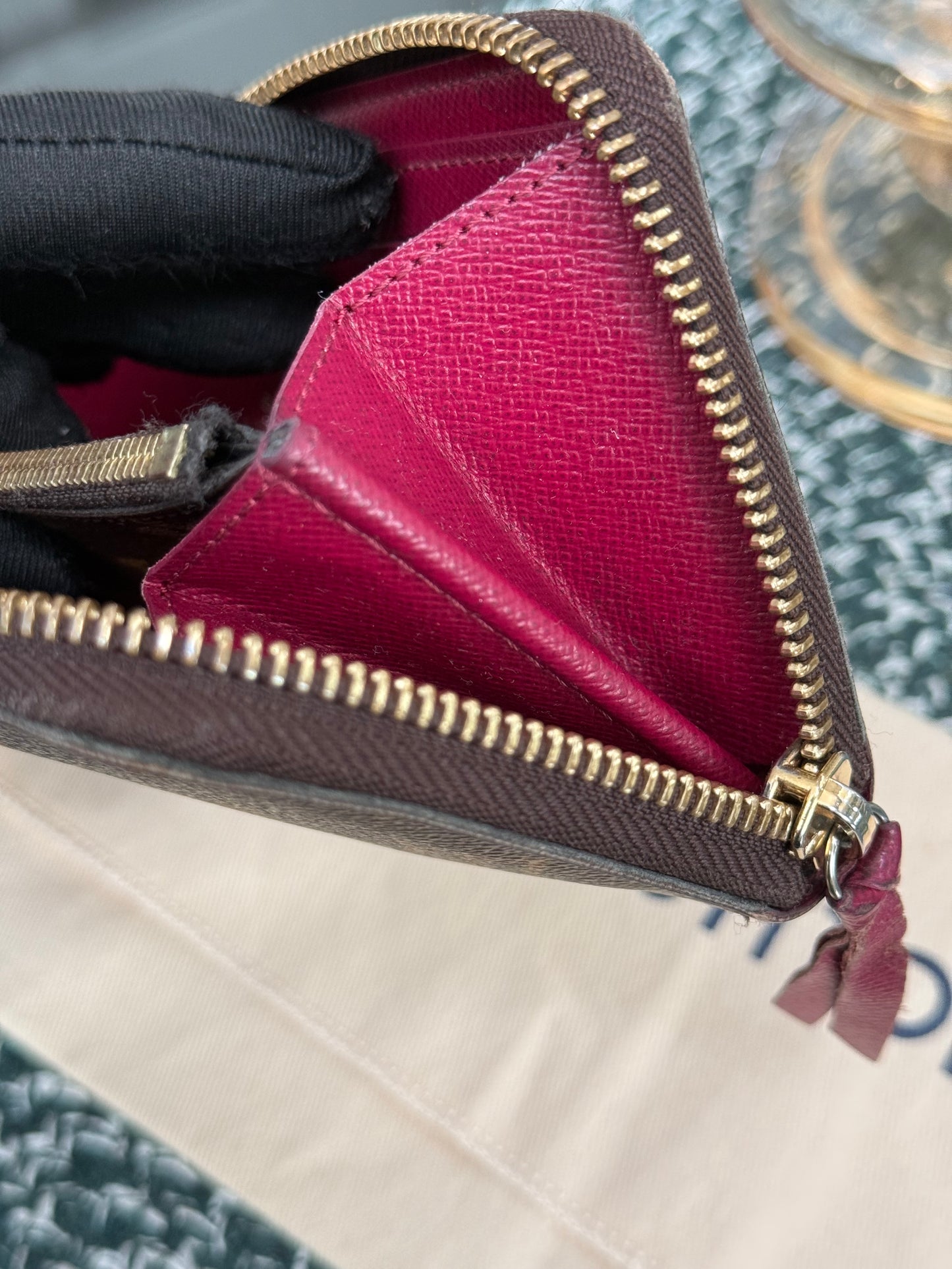 Monogram Clemence in Peony Wallet with Dustbag 🗓️ Year 2015