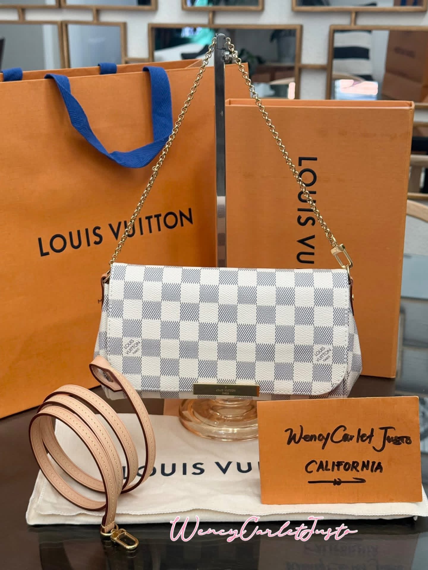 Favorite PM in Azur with Original Strap, Dustbag, Box and Paper bag 🗓️ Year: 2018