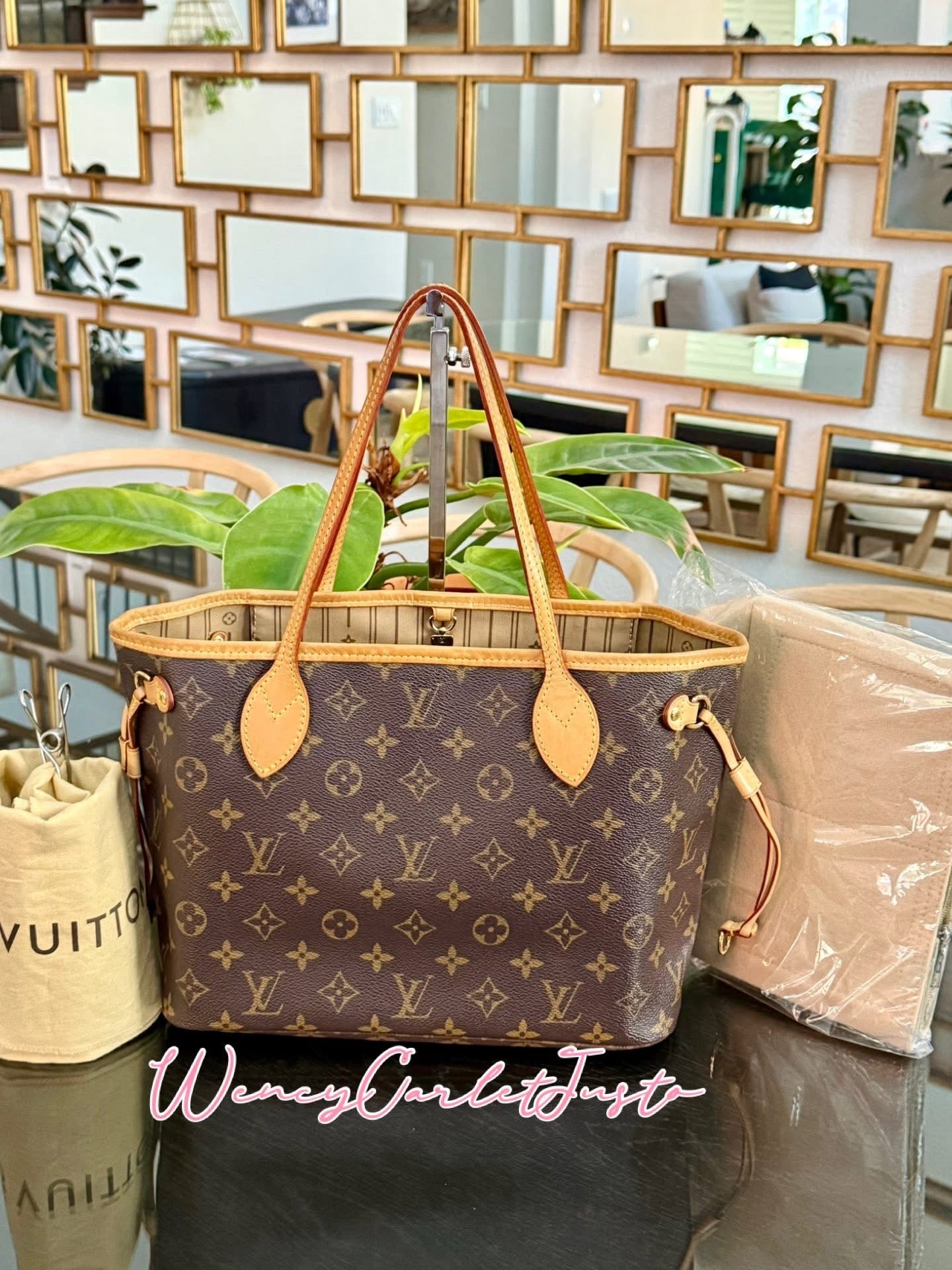 Neverfull PM in Monogram with Dustbag and Insert Organizer 🗓️ Year: 2007