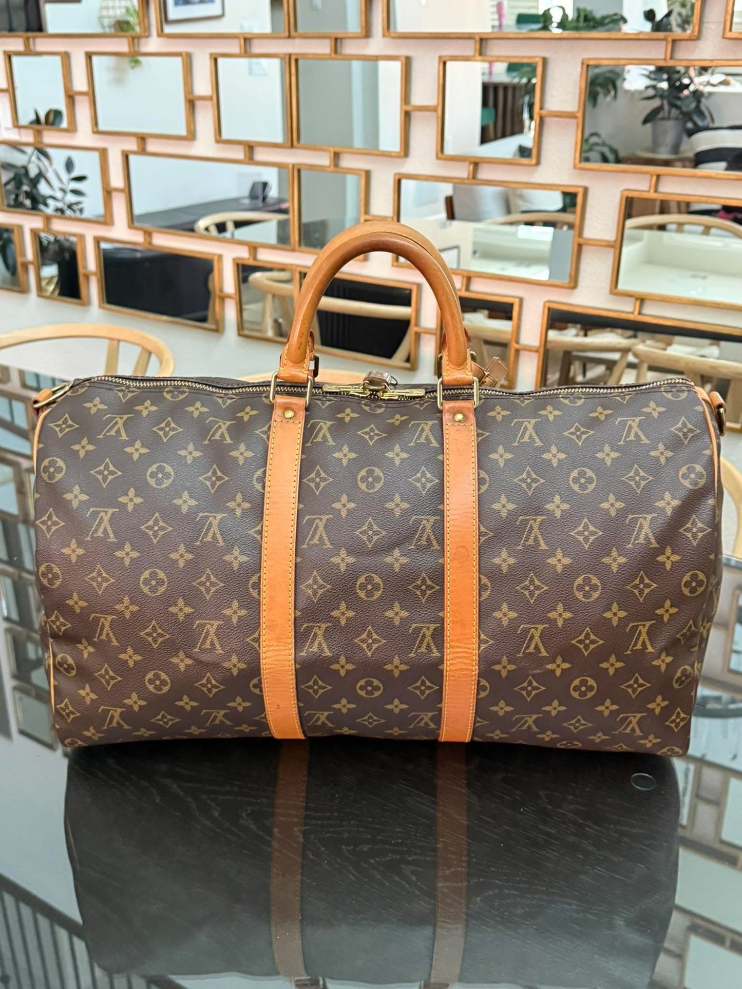 Keepall 50 Bandoulier with Original Strap, 🔐 Lock, Key , Poignet and Luggage Tag 📅 Year: 1993