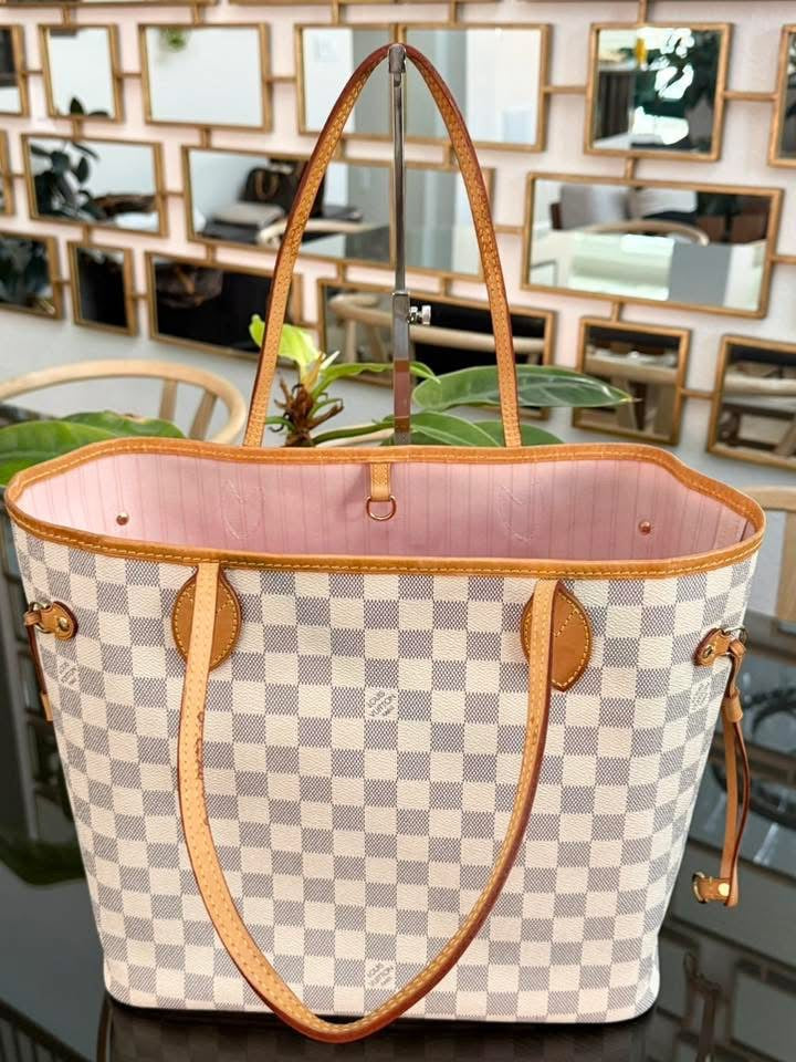 Neverfull MM Azur in Rose Ballerine with Dustbag and Insert Organizer 📅 Year: 2017