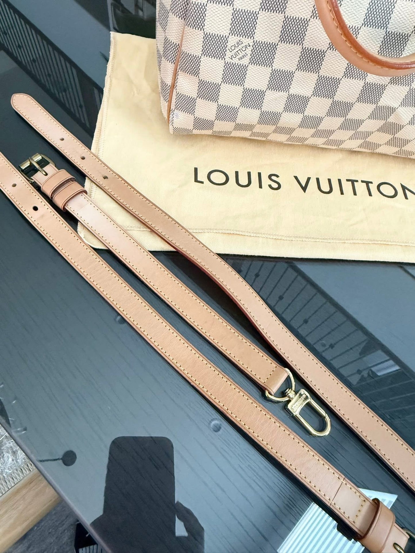 Speedy 25 Bandoulier in Azur with Original Strap, Dustbag and Insert Organizer -🗓️ Year: 2013