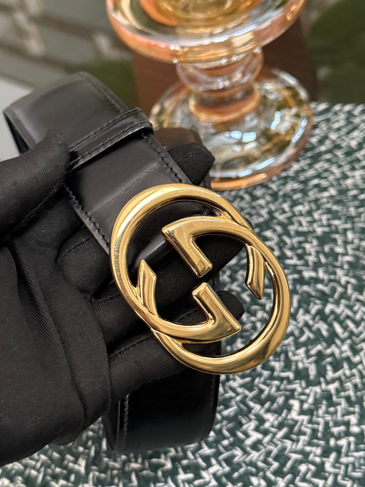 GU CCI Vintage Leather Belt -🗓️