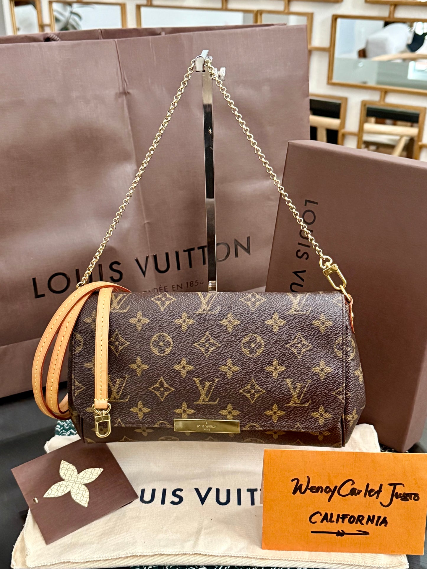 Favorite MM in Monogram with Original Strap, Dustbag, Box and Paper bag 🗓️ Year: 2017