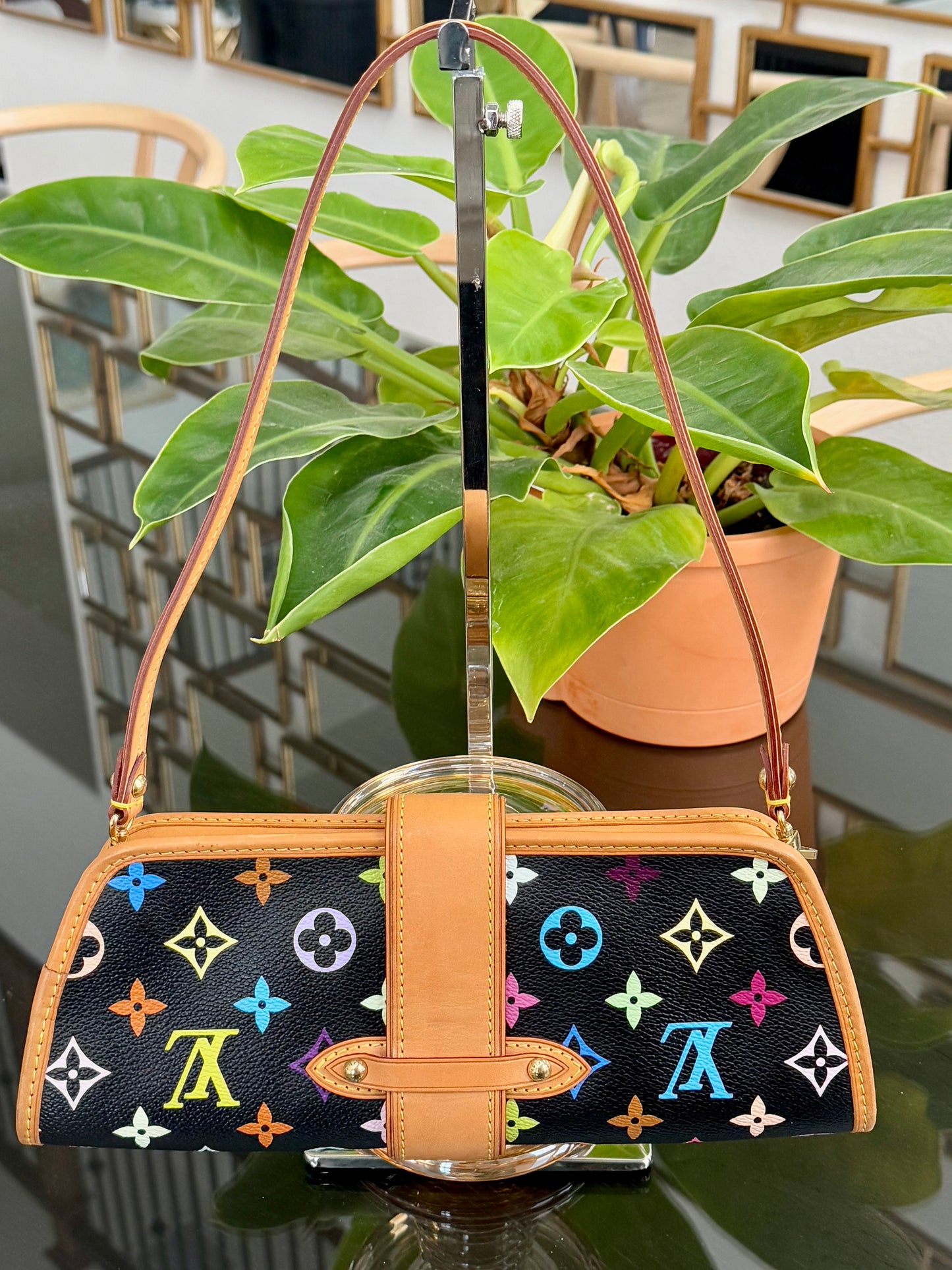 Multicolor Shirley Clutch/ Shoulder Bag with Box📅 Year: 2005