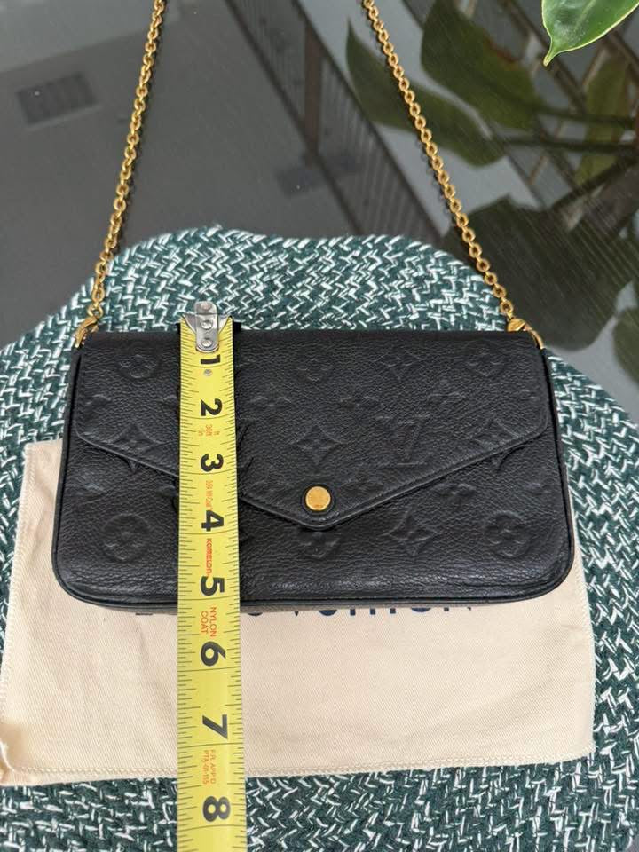Felicie Empreinte Noir with Zippy and Card Inserts comes with Original Strap, Dustbag, Box and Paper bag 🗓️ Year: 2017