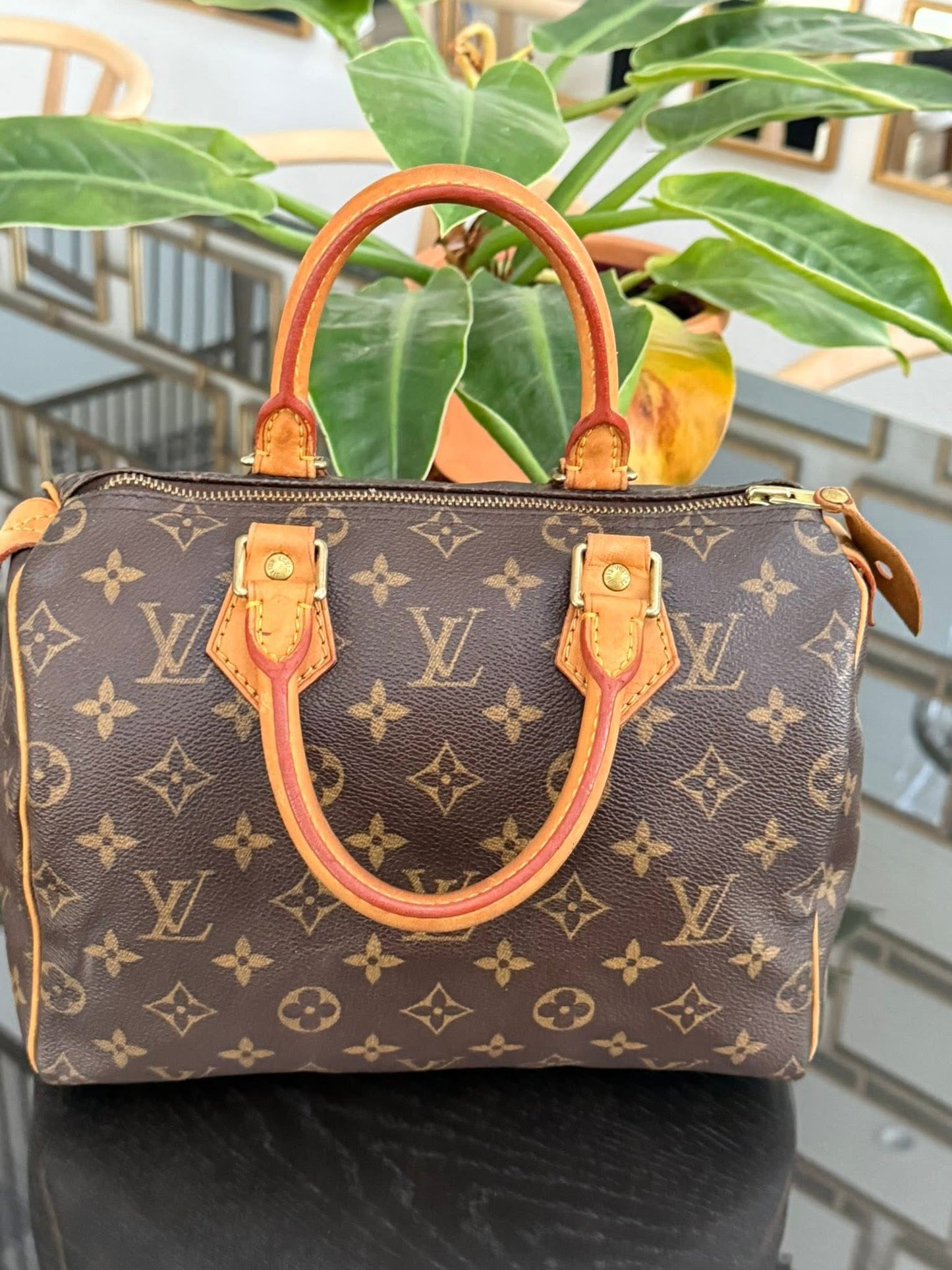 Speedy 25 in Monogram with Lock 🔐 and Key 🗓️ Year: 2005
