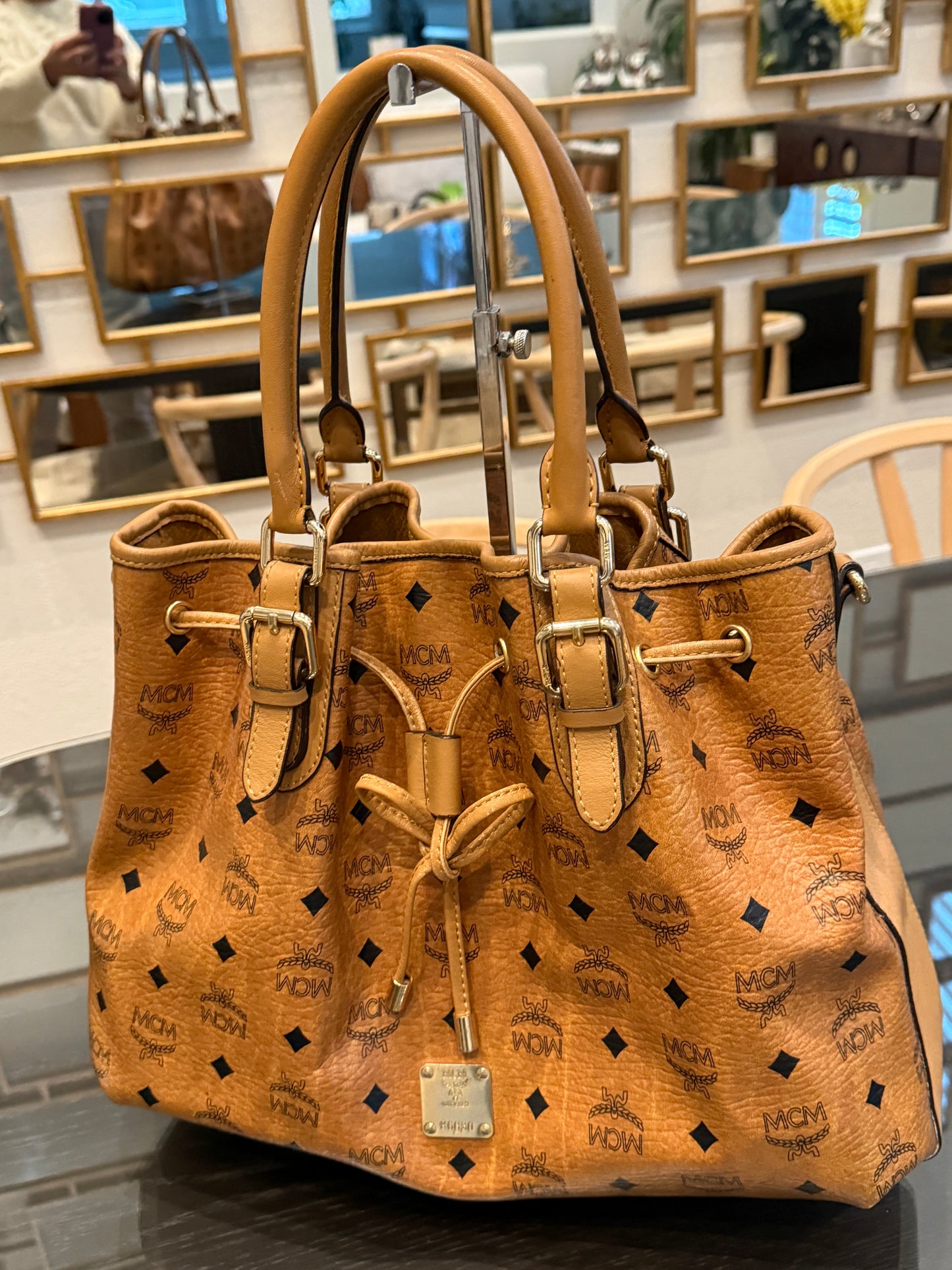 MCM Bucket Bag (No Strap)