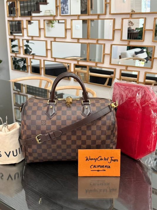 Speedy 30 Bandoulier in DE with 🔐 lock, Key, Original Strap, Insert Organizer and Dustbag -🗓️ Year: 2018