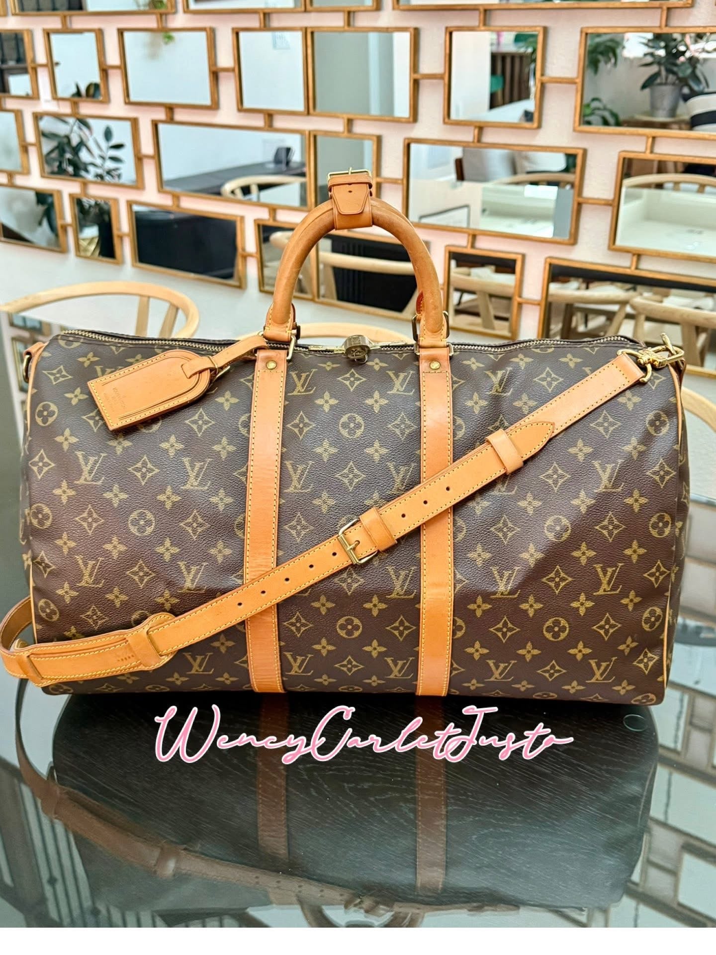 Keepall 50 Bandoulier with Original Strap, 🔐 Lock, Key , Poignet and Luggage Tag 📅 Year: 1993