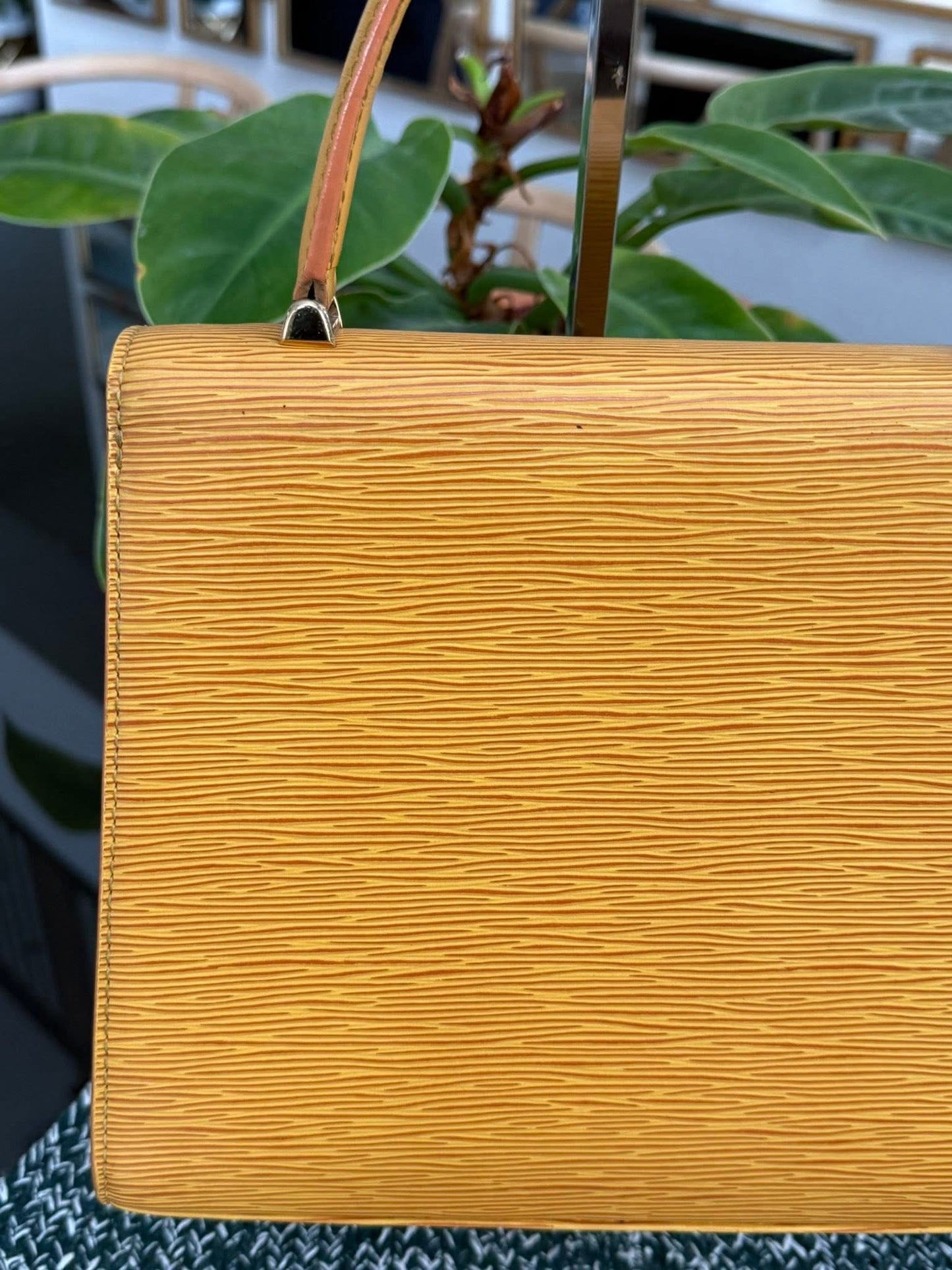 Epi Malesherbes Handbag in Tassil Yellow 🗓️ Year: 1995