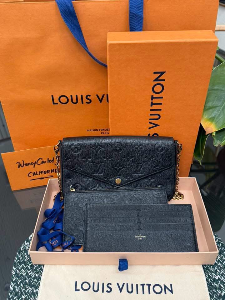 Felicie Empreinte Noir with Zippy and Card Inserts comes with Original Strap, Dustbag, Box and Paper bag 🗓️ Year: 2017