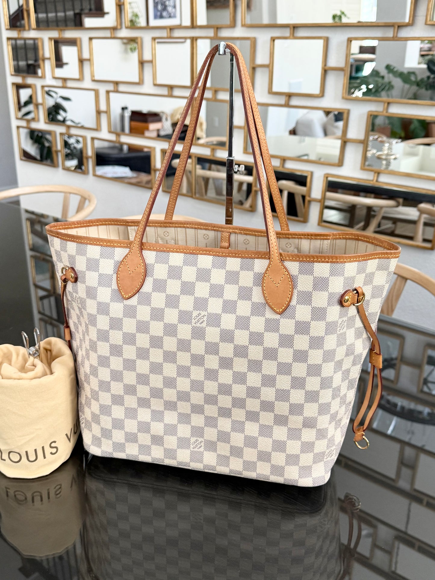 Neverfull MM Azur iwith Dustbag and Insert Organizer-🗓️ Year: 2011