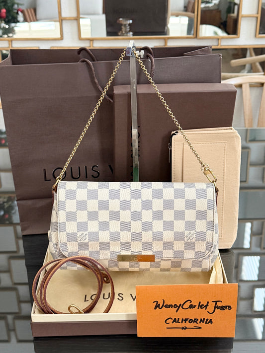 Favorite MM in Azur with Dustbag, Insert Organizer, Box and Paper bag -Year: 2015