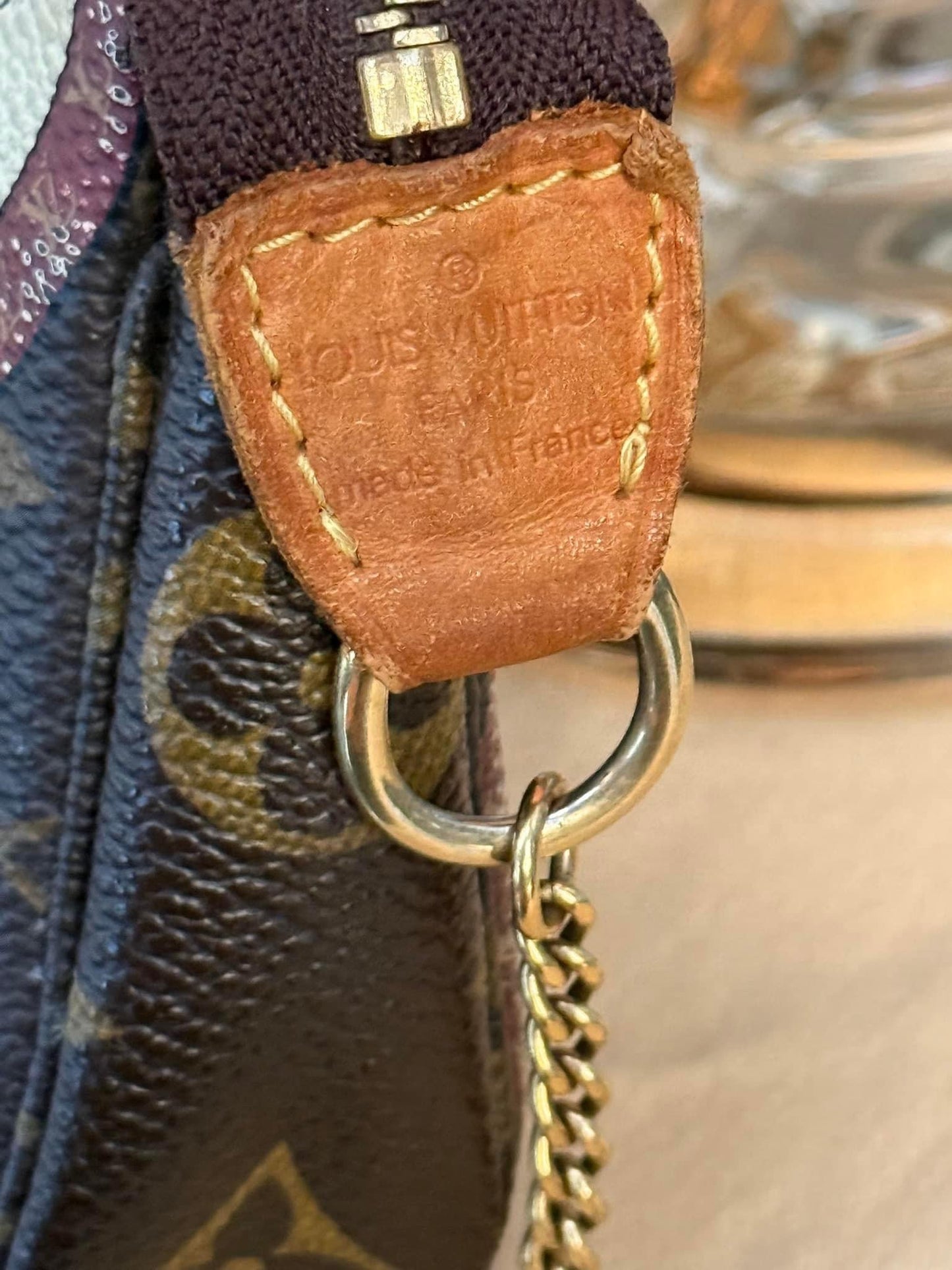 Monogram Patch Mini Pochette Accessories with Vanchetta Handle, Dustbag & Box - 📅 Year: 2009