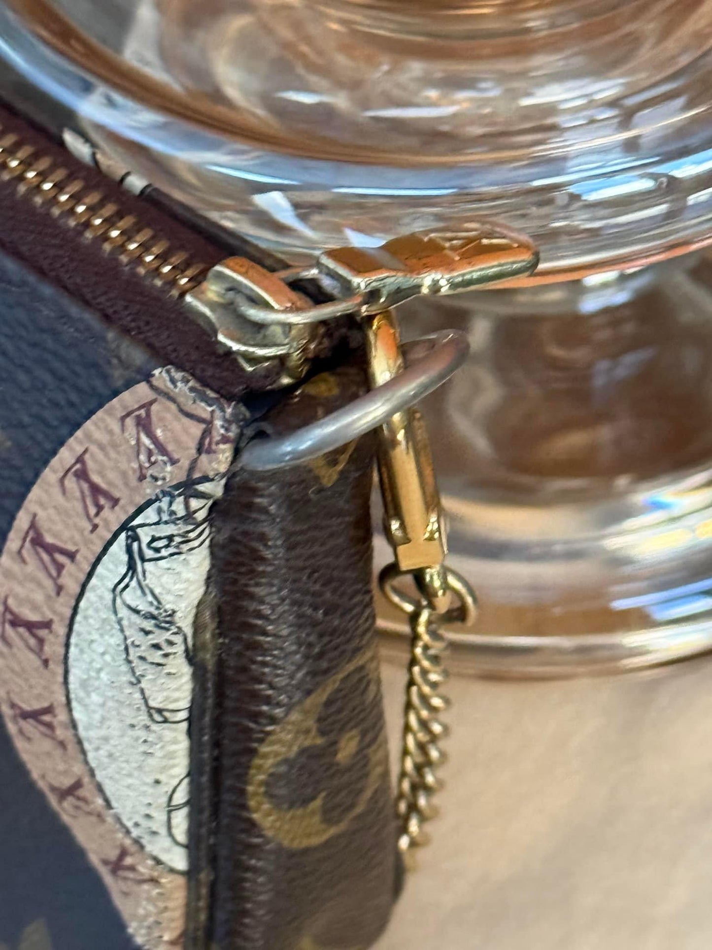 Monogram Patch Mini Pochette Accessories with Vanchetta Handle, Dustbag & Box - 📅 Year: 2009