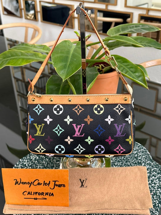 Multicolor Pochette Accessories with Dustbag and Strap 📅 Year: 2003