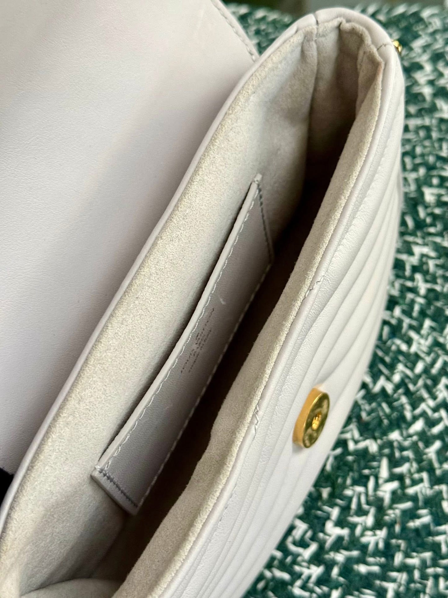 Multi Pochette New Wave in Grey with Box, Dustbag and Paper bag - Microchip