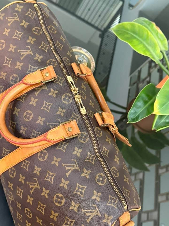 Keepall 45 Bandoulier with Original Strap , Luggage Tag and Poignet 📅 Year: 1989