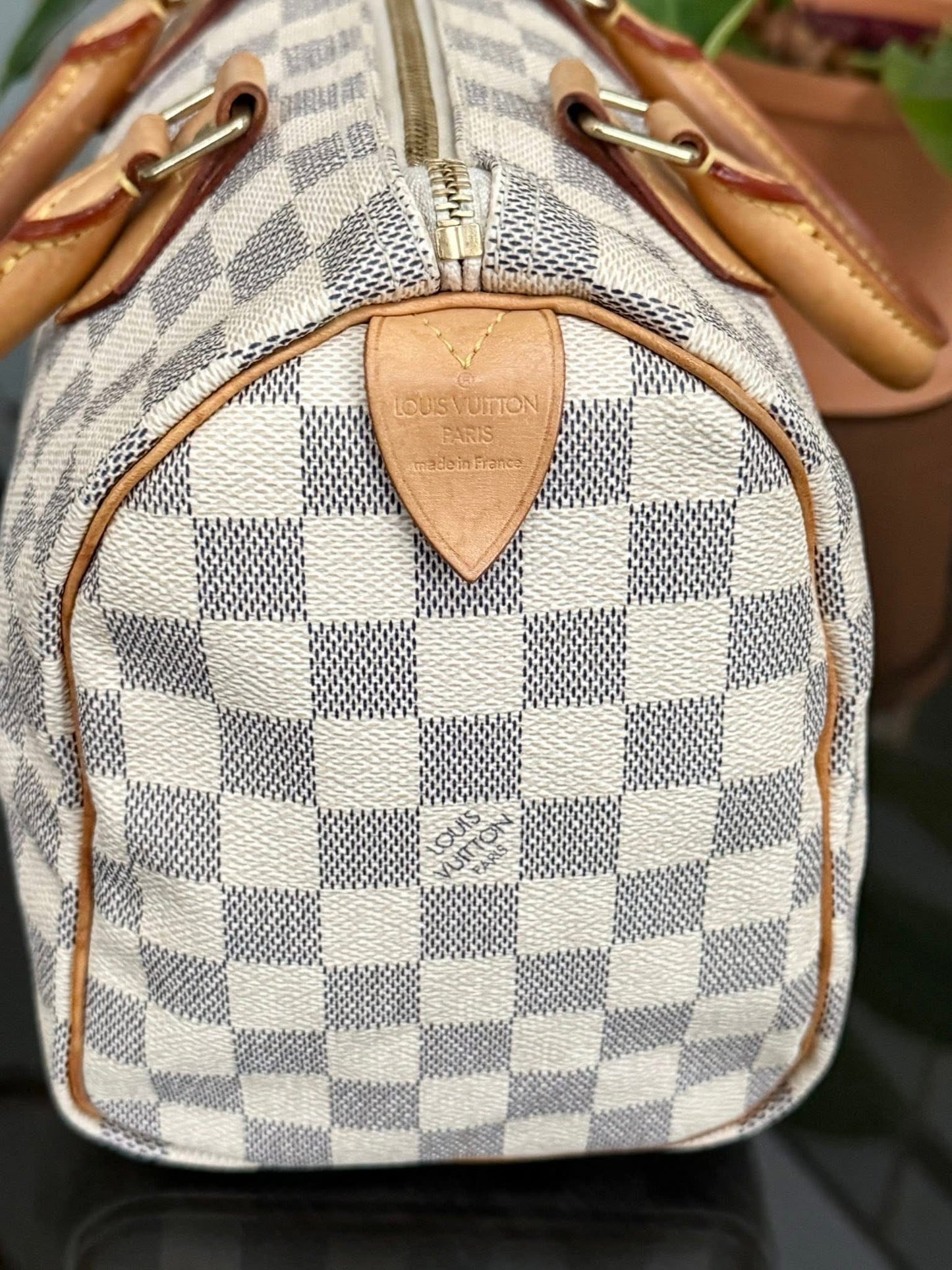 Speedy 25 in Damier Azur with lock 🔐 key and Dustbag -🗓️ Year 2007