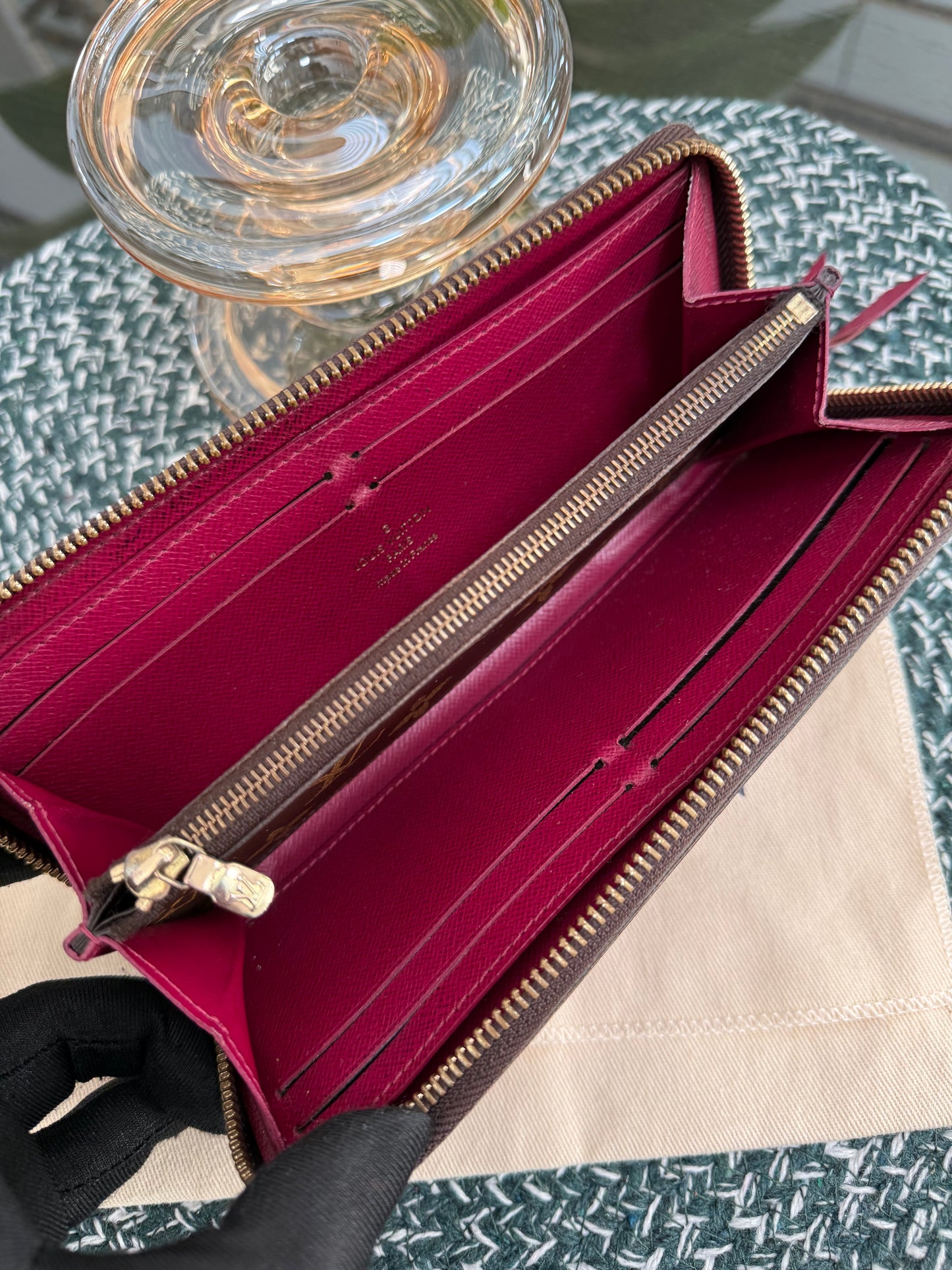 Monogram Clemence in Peony Wallet with Dustbag 🗓️ Year 2015
