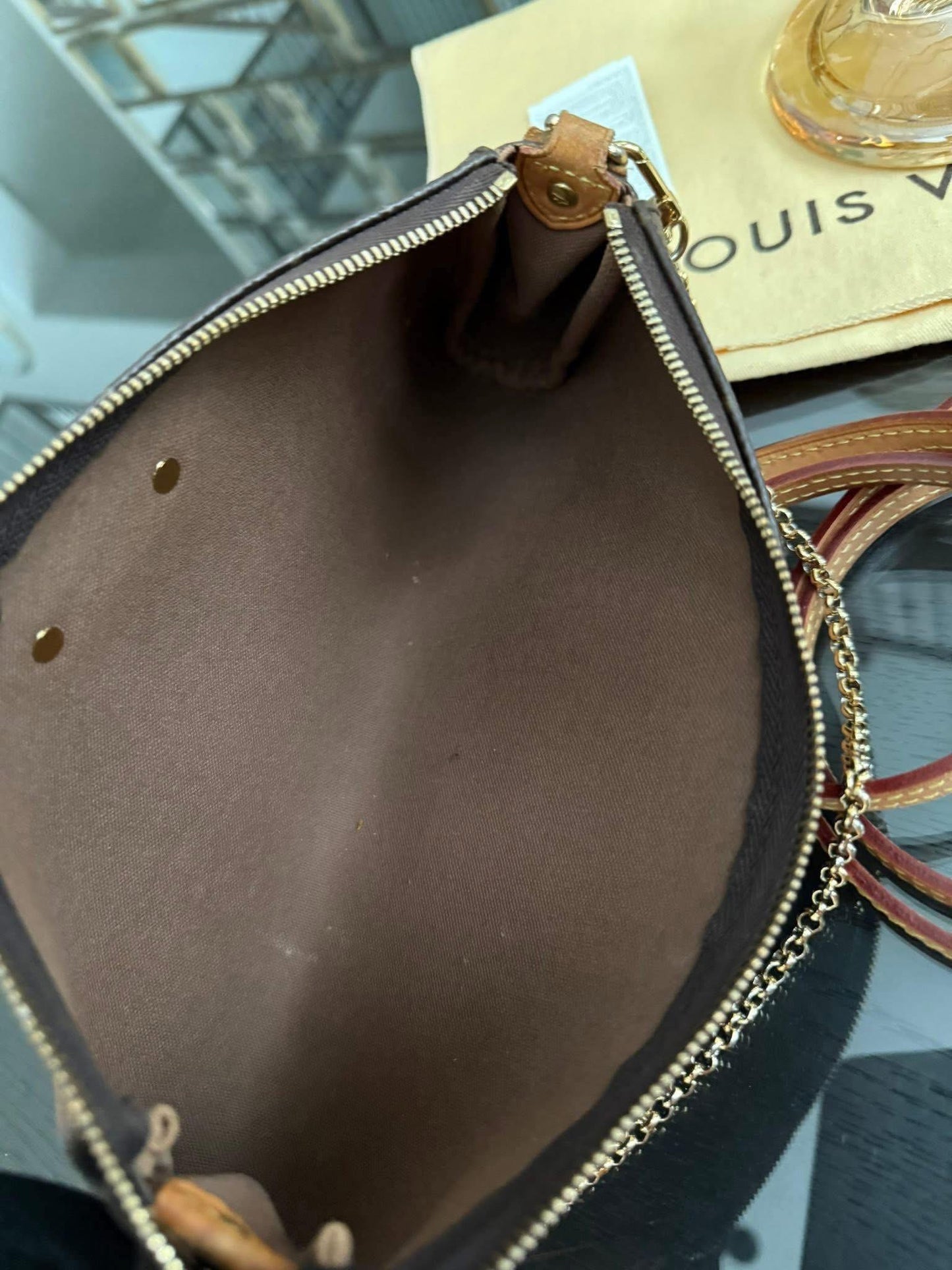 Eva Clutch in Monogram with Dustbag, Box and Paper bag 🗓️ Year: 2014