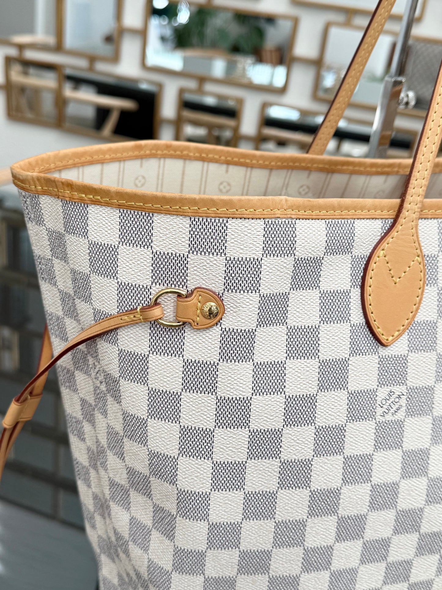 Neverfull GM Azur with Dustbag and Insert Organizer -🗓️ Year: 2012