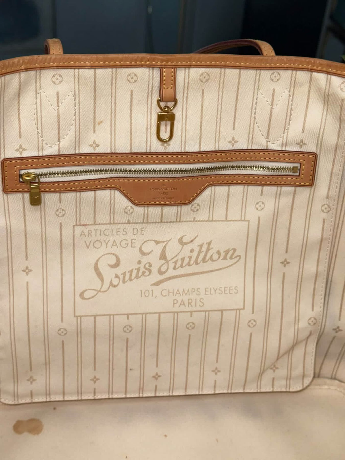 Neverfull GM in Azur with Dustbag, Insert Organizer and Non branded Twilly -🗓️ Year: 2009