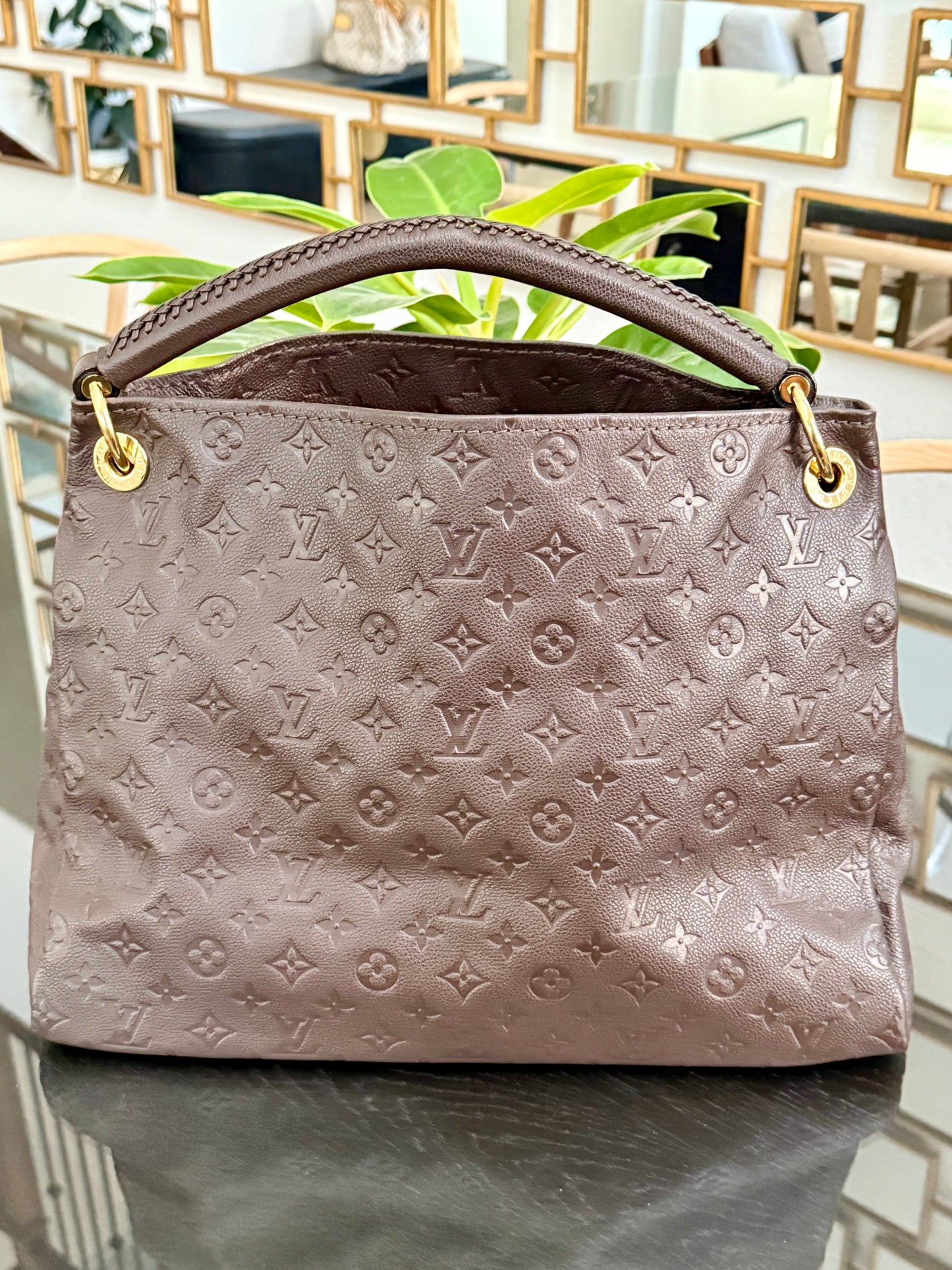 Artsy MM Empriente ( Dark Brown ) with Dustbag and Insert Organizer - 📅 Year: 2012