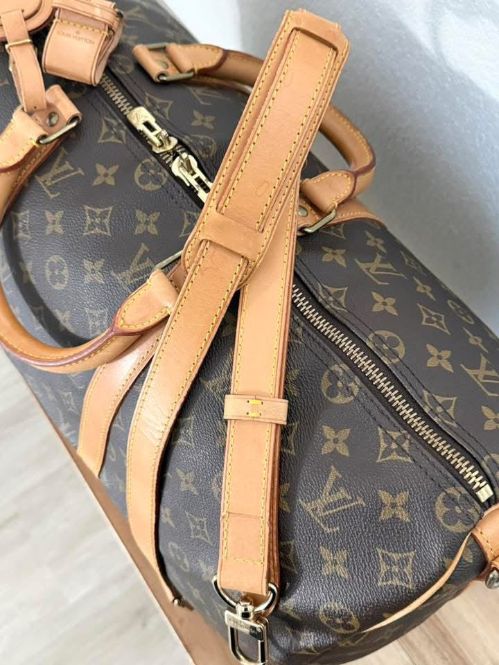 Keepall 50 Bandoulier with Original Strap, Luggage tag and Poignet  📅 Year: 1990
