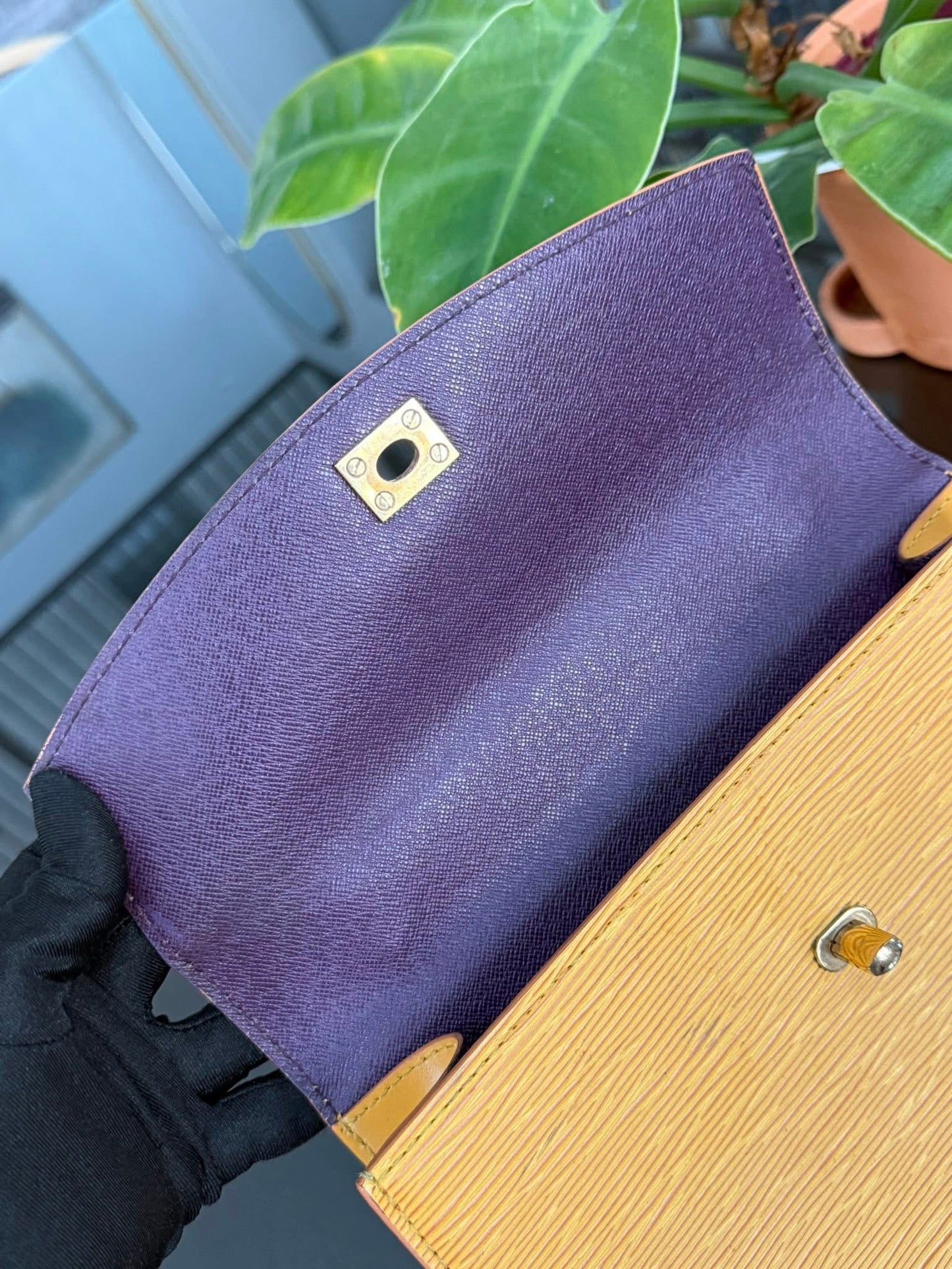 Epi Malesherbes Handbag in Tassil Yellow 🗓️ Year: 1995