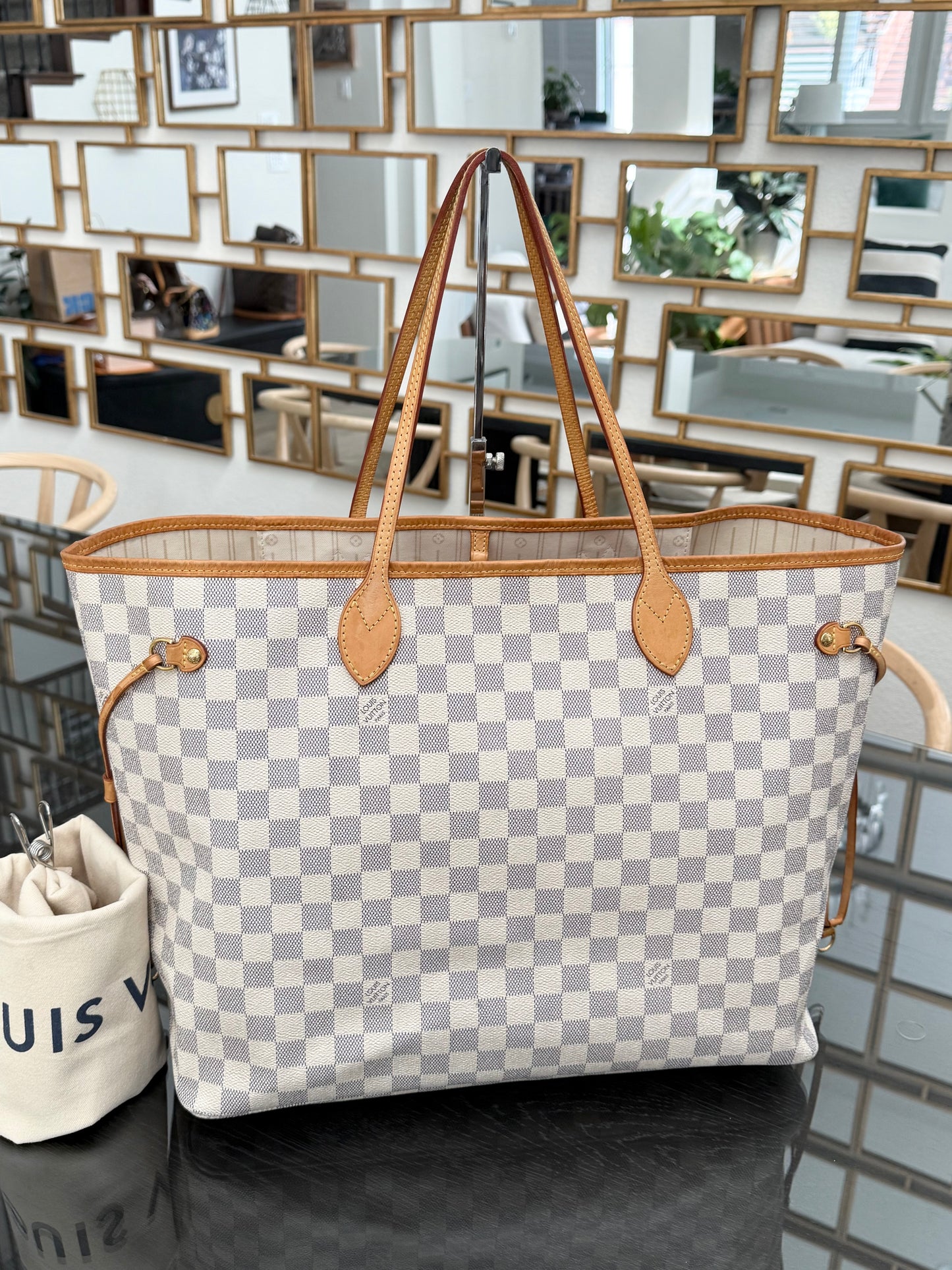 Neverfull GM in Azur with Dustbag Insert Organizer 🗓️ Year: 2011