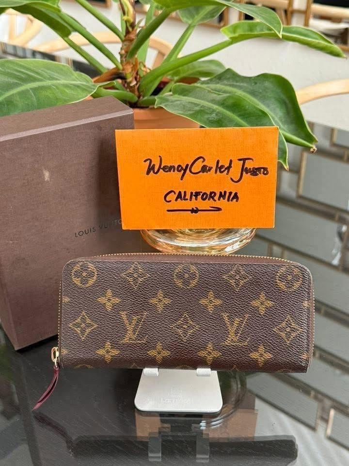 Monogram Clemence Wallet in Peony with box 🗓️ Year 2016