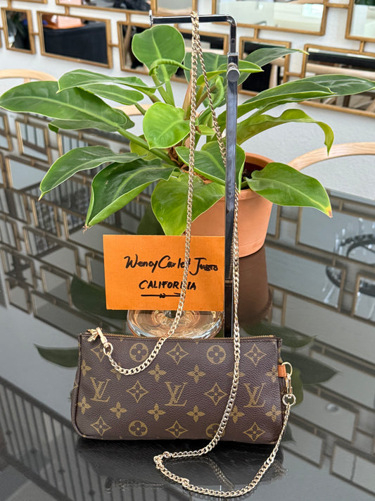 Sac Shopping Pouch with Generic Gold Strap