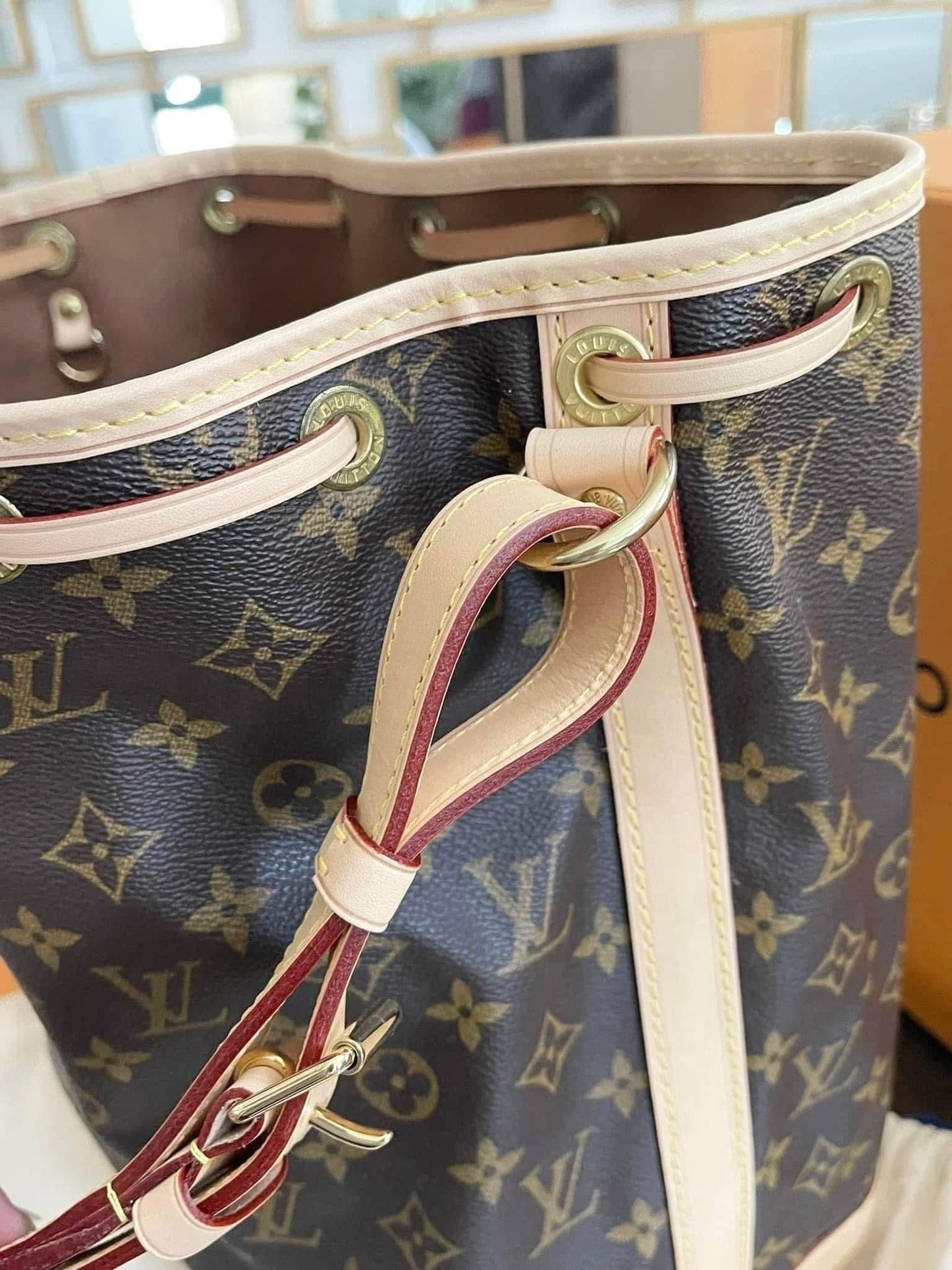 Noe GM Monogram -Brand-new replaced vachetta 💥 with Dustbag and official repair receipt from LV