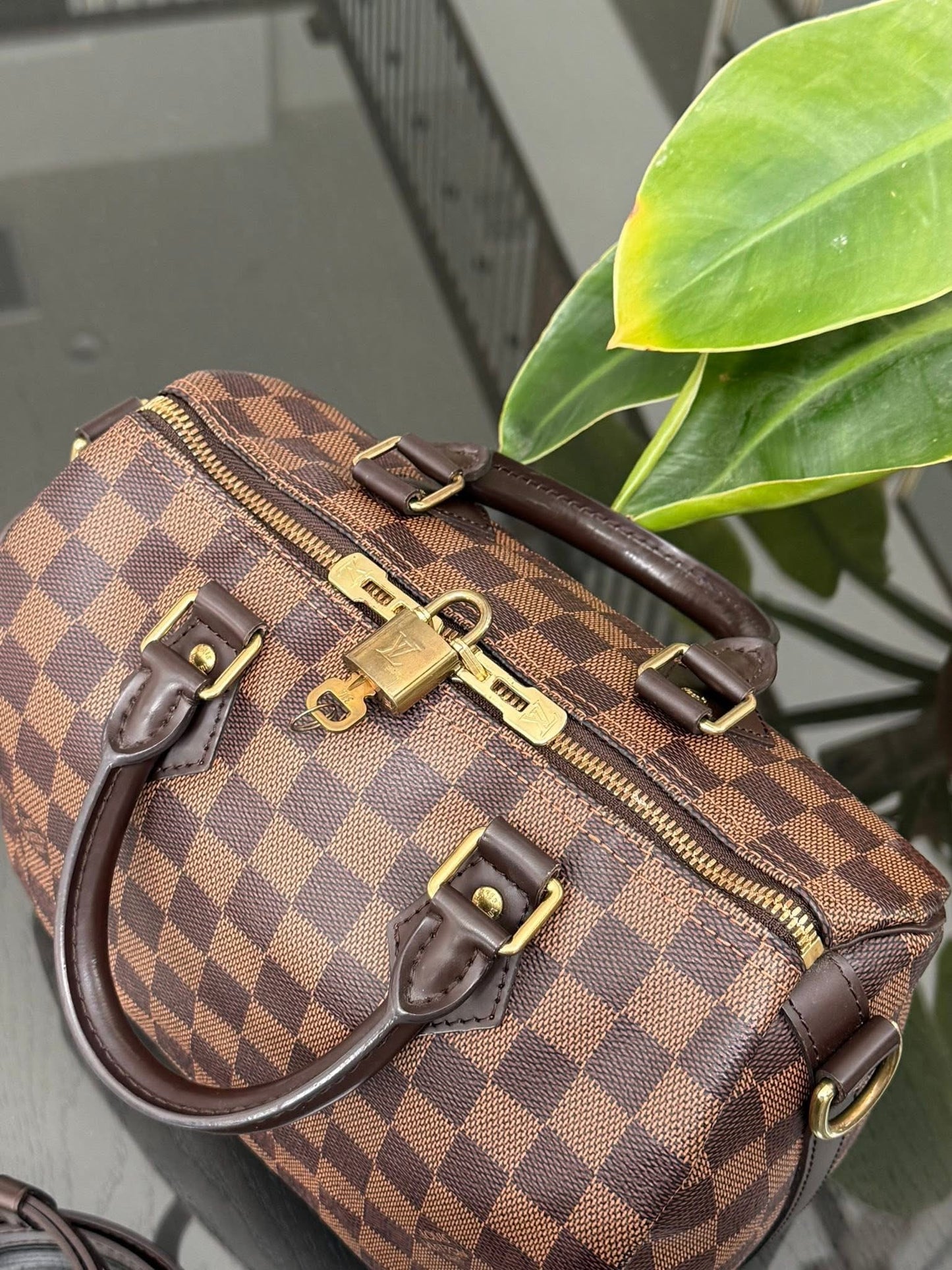 Speedy 25 Bandoulier in DE with Lock 🔐 key, Original Strap, Dustbag and Insert Organizer 🗓️ Year: 2019