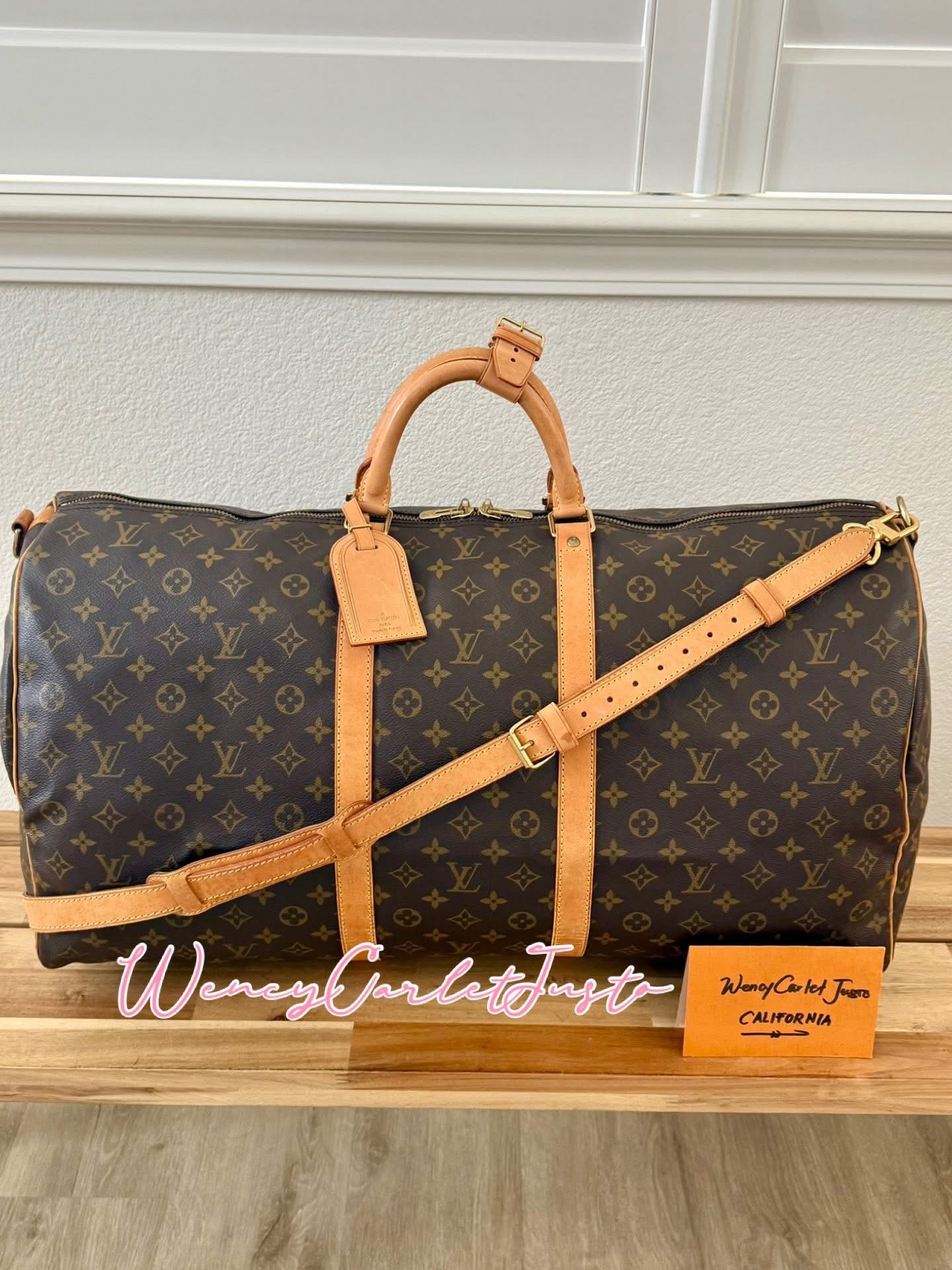 Keepall 60 Bandoulier with Original Strap, Luggage Tag and Poignet 📅 Year: 1994