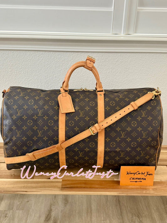Keepall 60 Bandoulier with Original Strap, Luggage Tag and Poignet 📅 Year: 1994