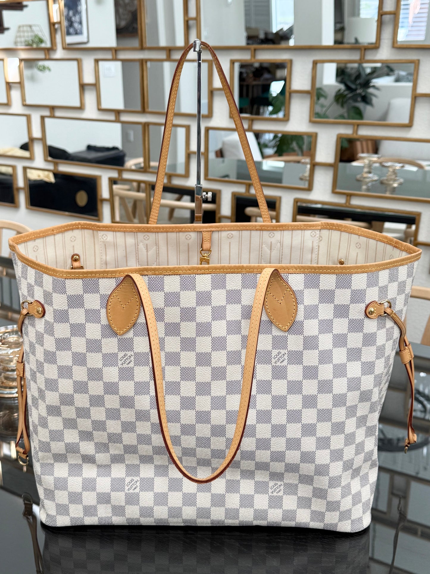 Neverfull GM Azur with Dustbag and Insert Organizer -🗓️ Year: 2012