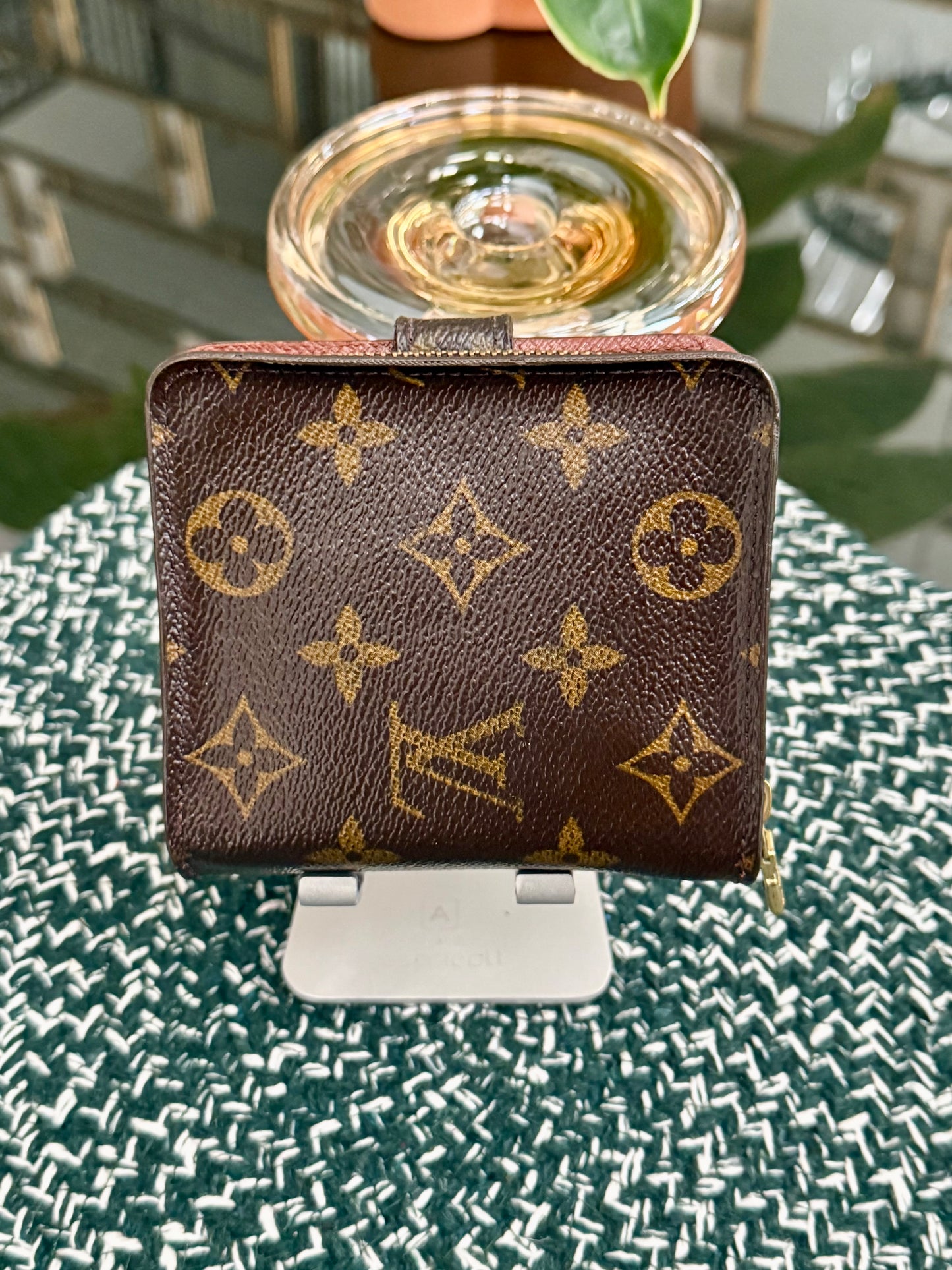 Monogram Zip Around Compact Wallet 🗓️ Year: 2000