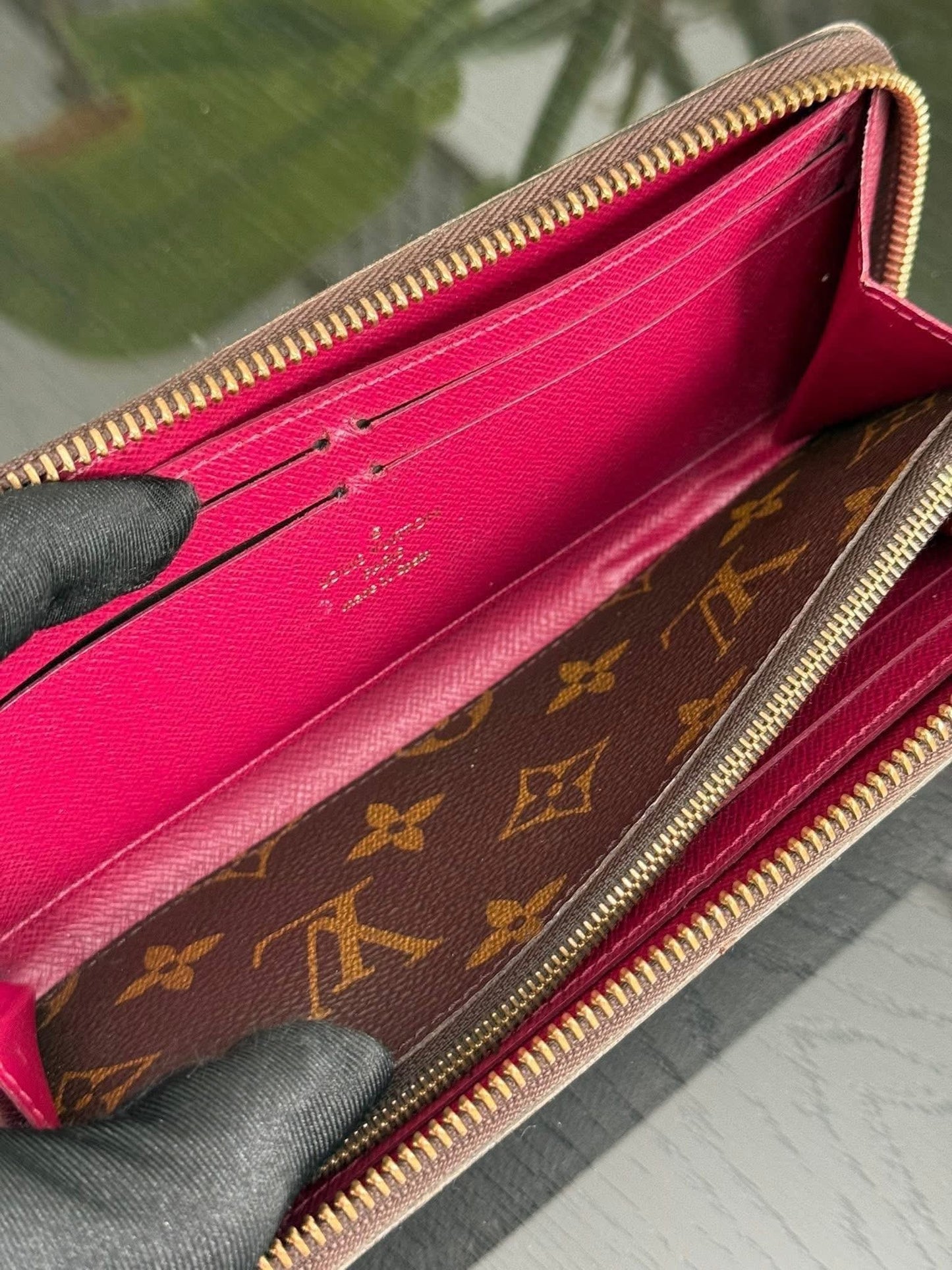 Monogram Clemence Wallet in Peony with box 🗓️ Year 2016