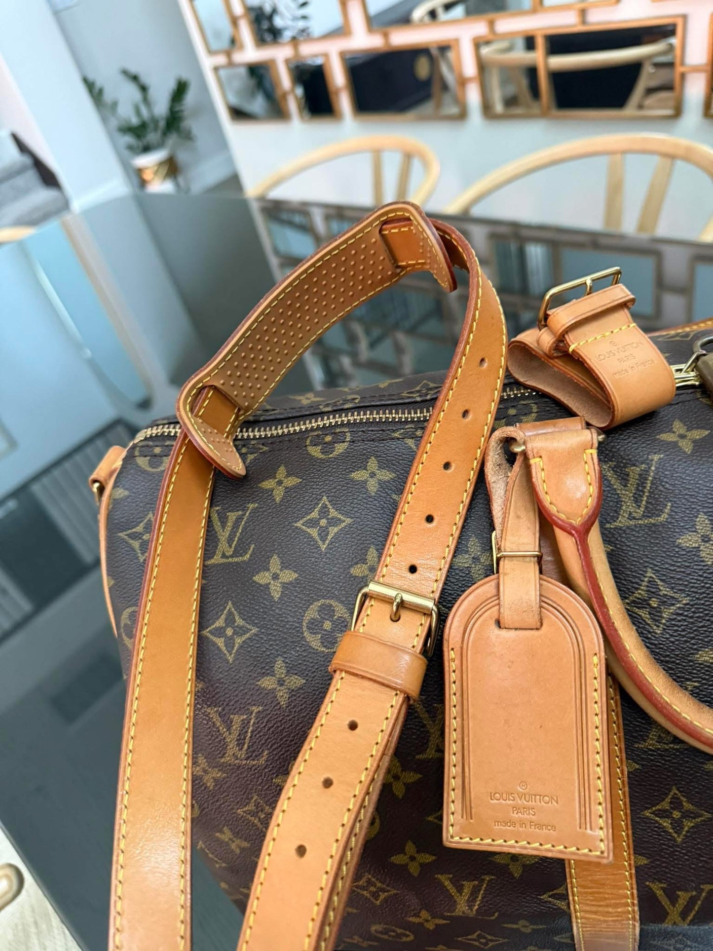 Keepall 50 Bandoulier with Original Strap, 🔐 Lock, Key , Poignet and Luggage Tag 📅 Year: 1993
