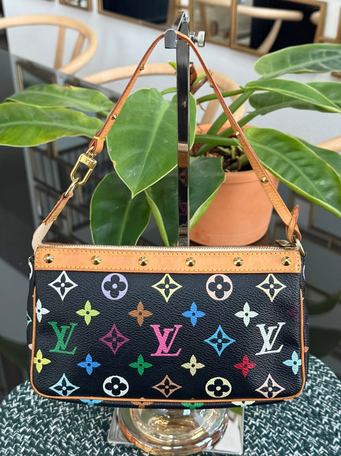 Multicolor Pochette Accessories with Dustbag and Strap 📅 Year: 2003